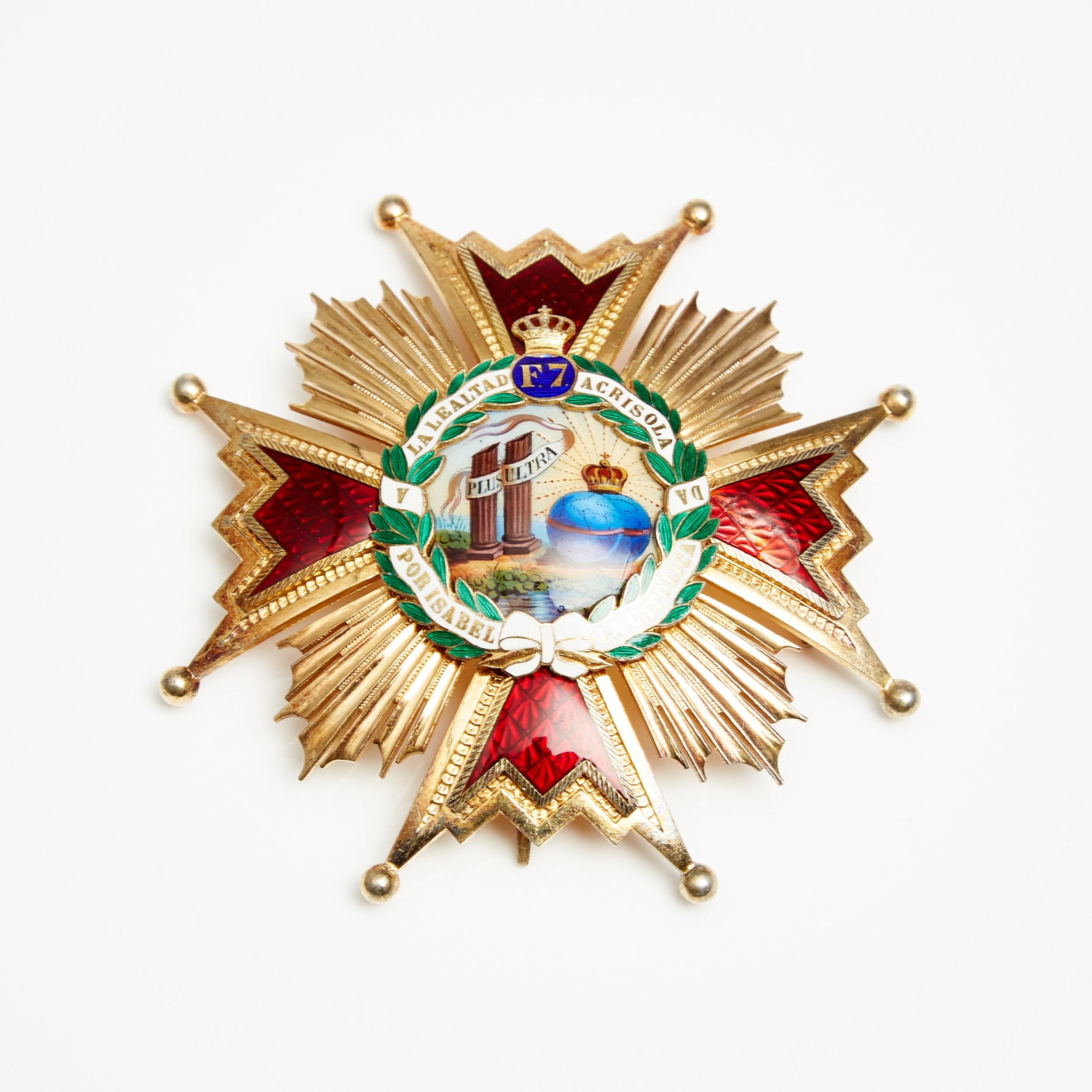 ÉTOILE DE GRAND-CROIX DE L`ORDRE D`ISABELLE LA CATHOLIQUE. ESPAGNE