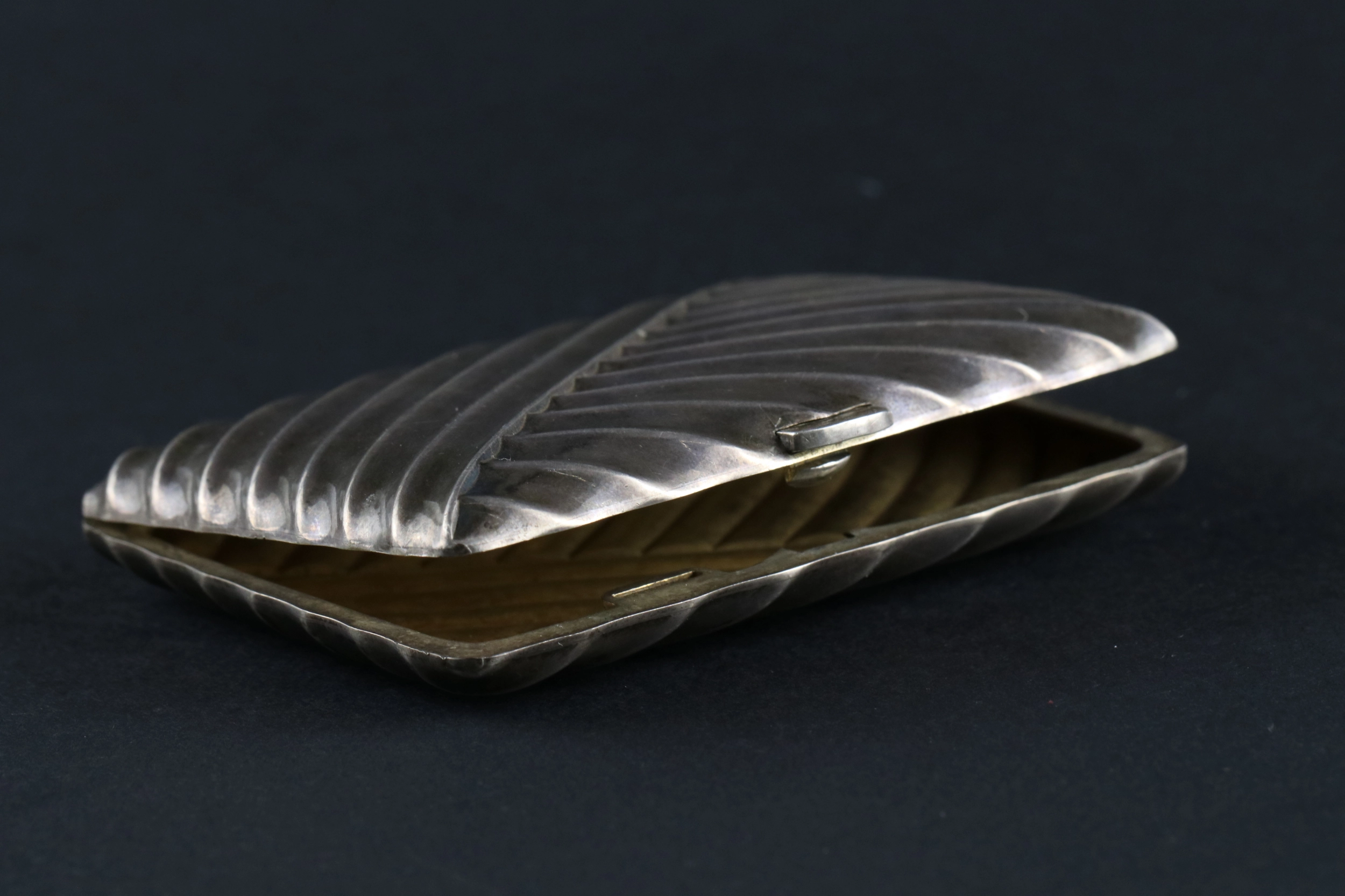 Womens silver cigarette case