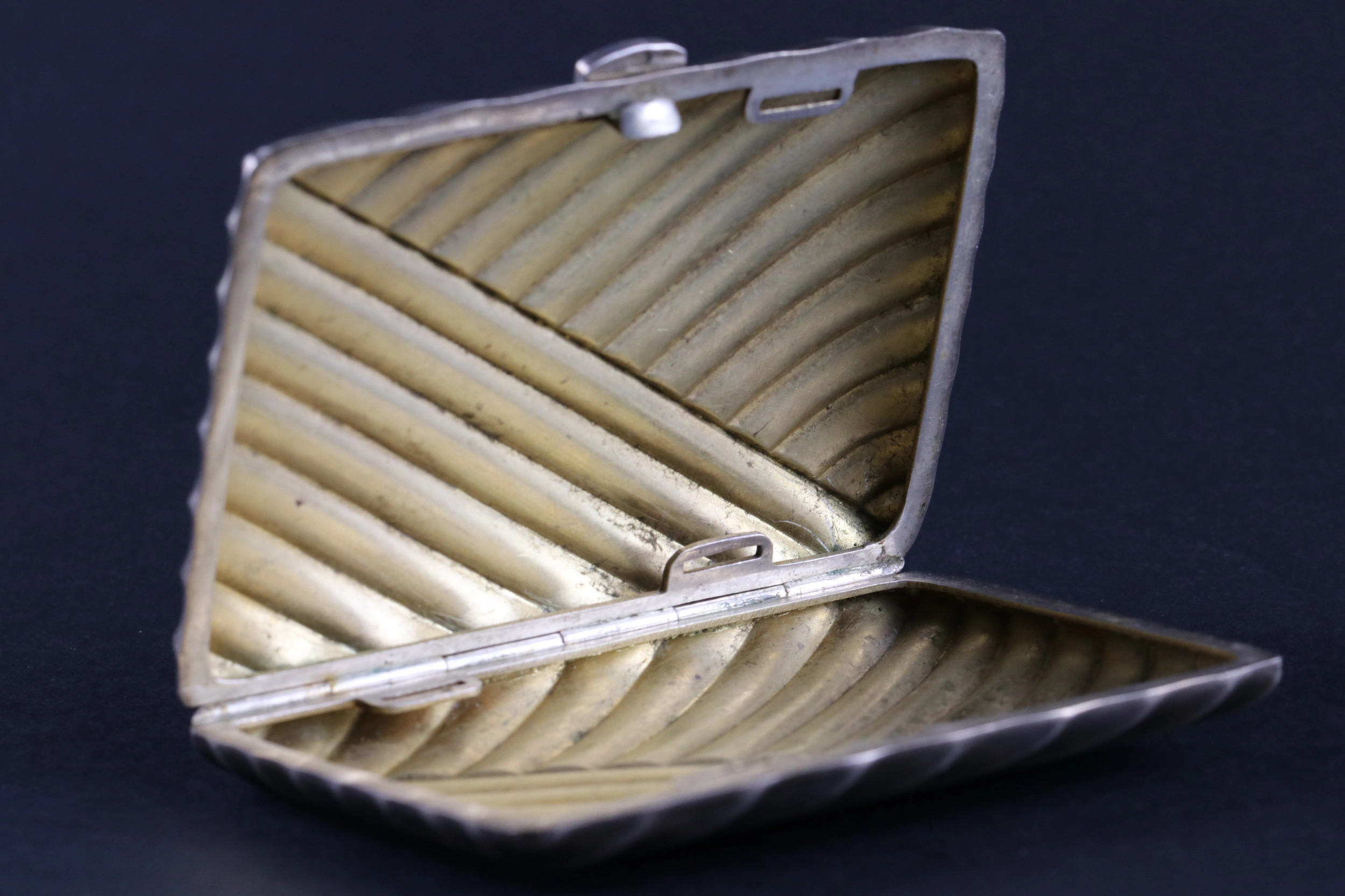 Womens silver cigarette case