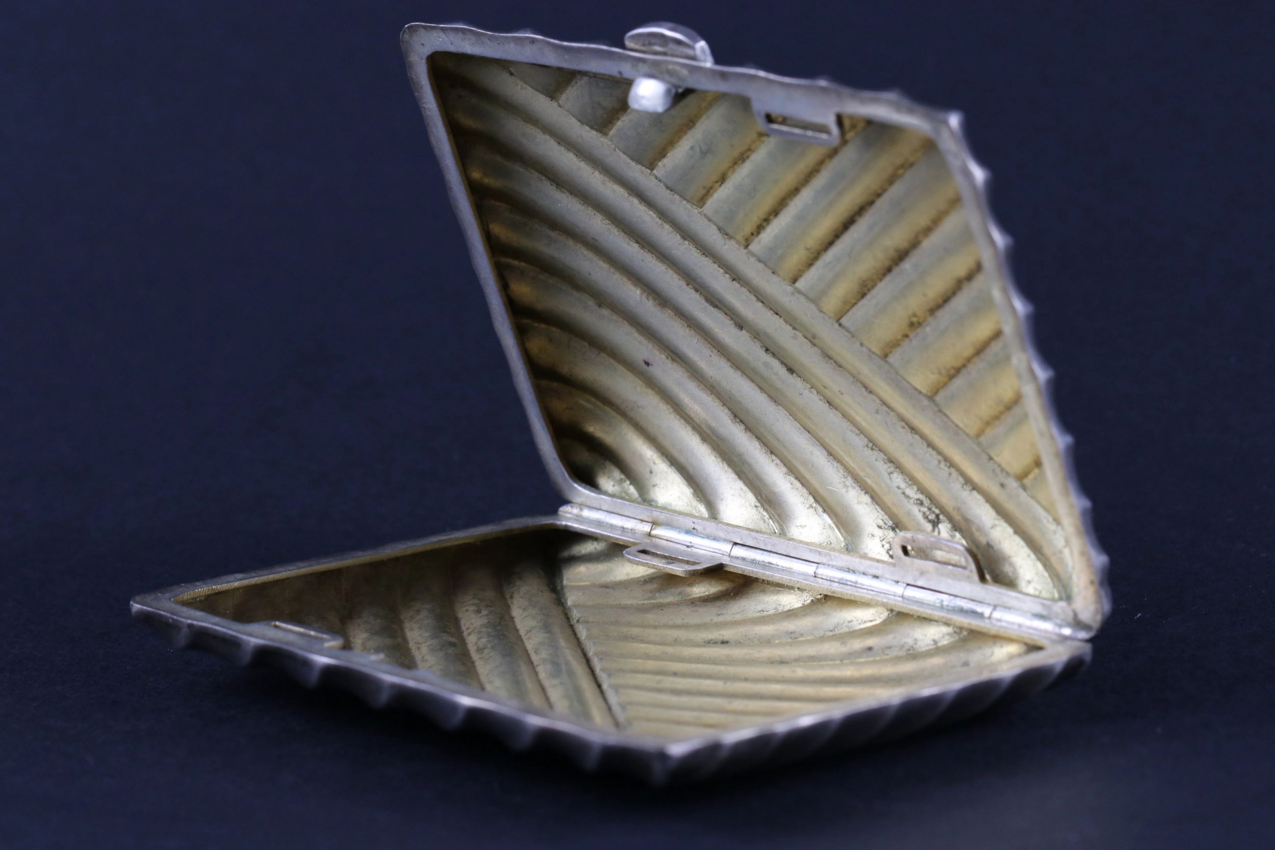 Womens silver cigarette case
