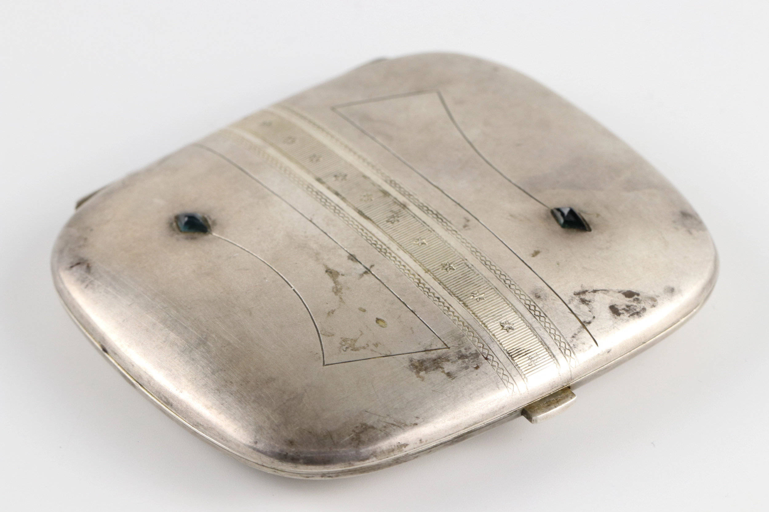 Silver cigarette case