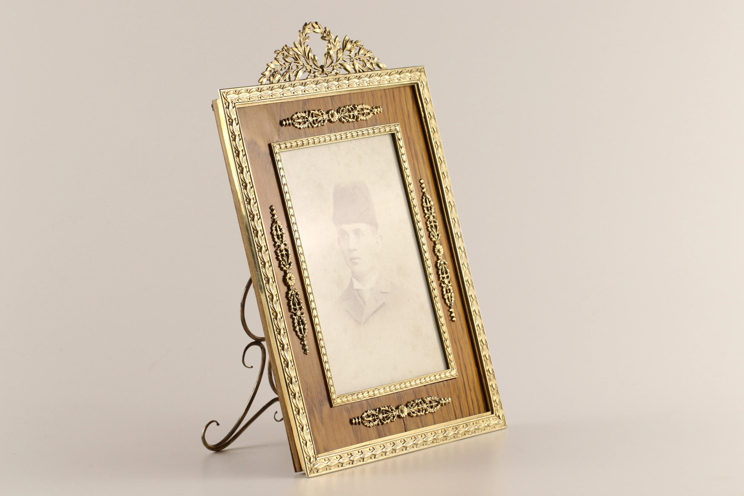 Gold Photo Frame in the style of Carl Faberge