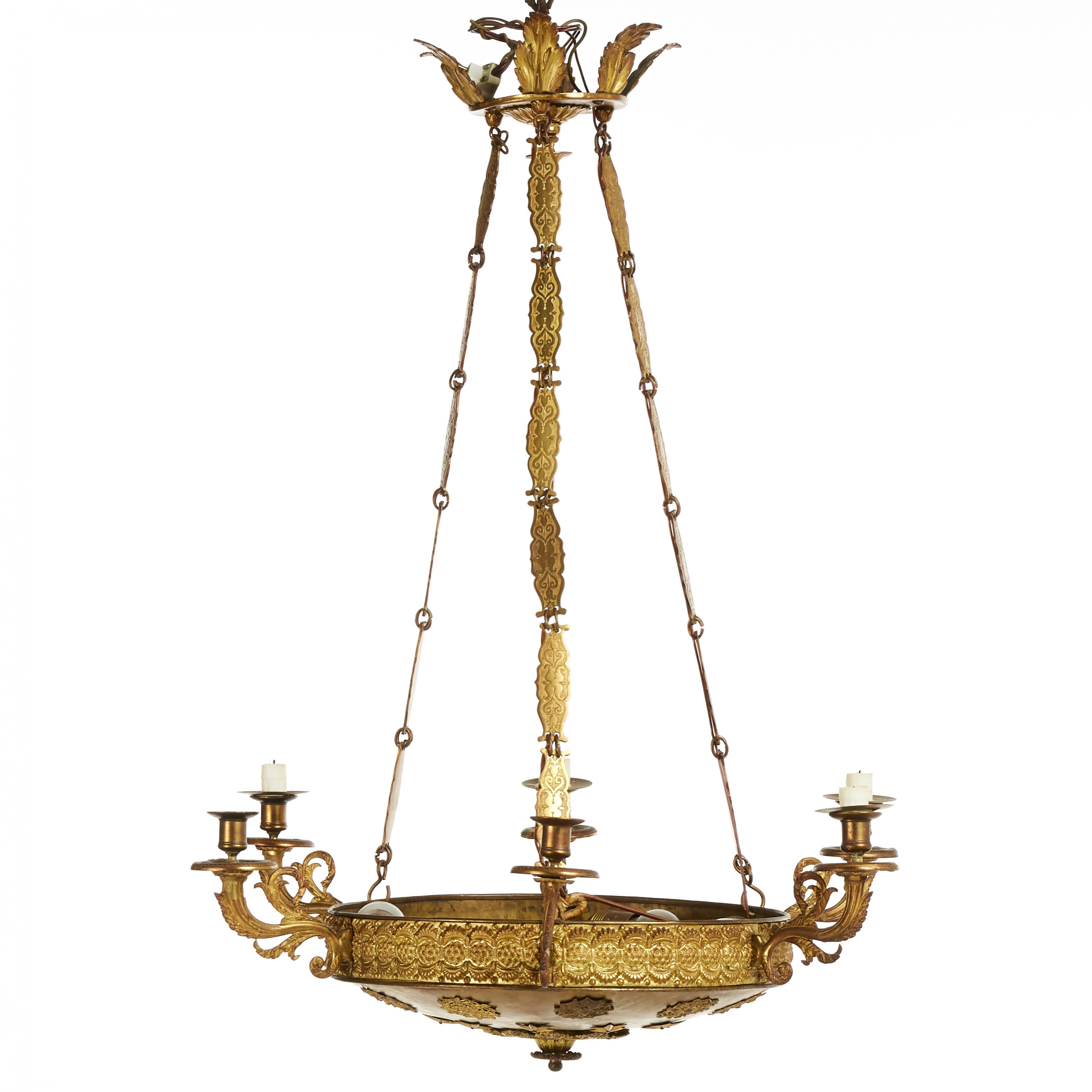 Empire style chandelier. Royal Russia. 19th century. 