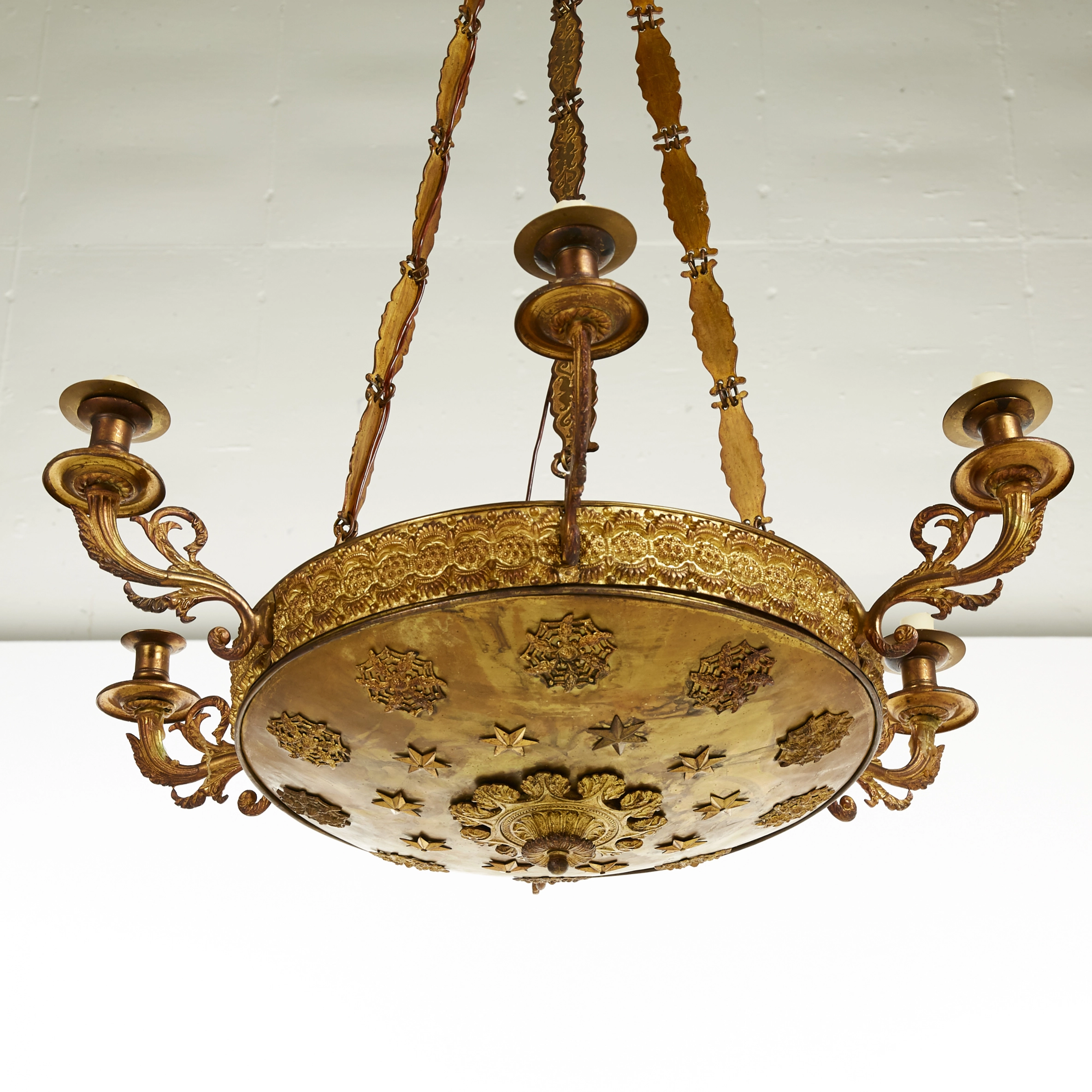 Empire style chandelier. Royal Russia. 19th century. 