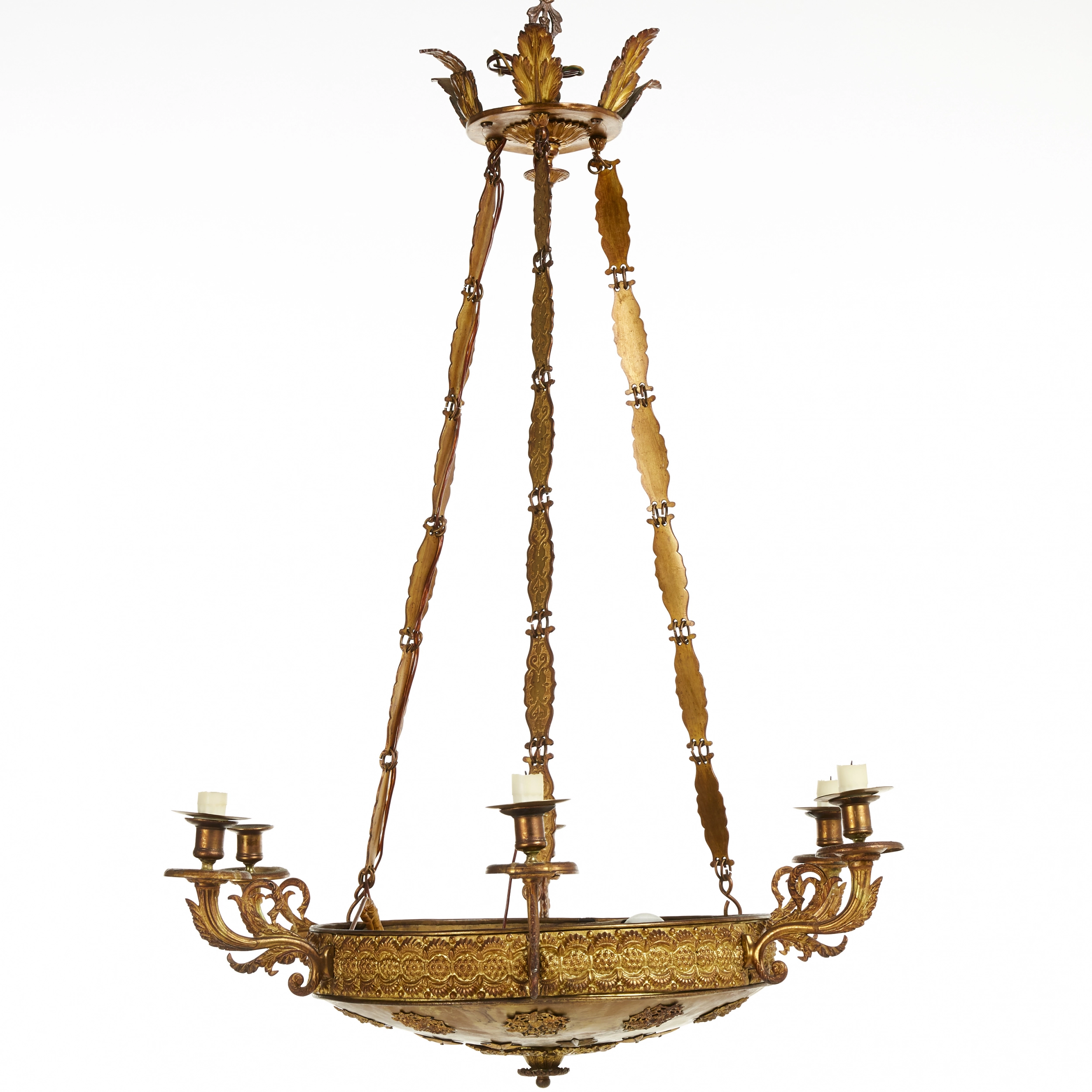 Empire style chandelier. Royal Russia. 19th century. 