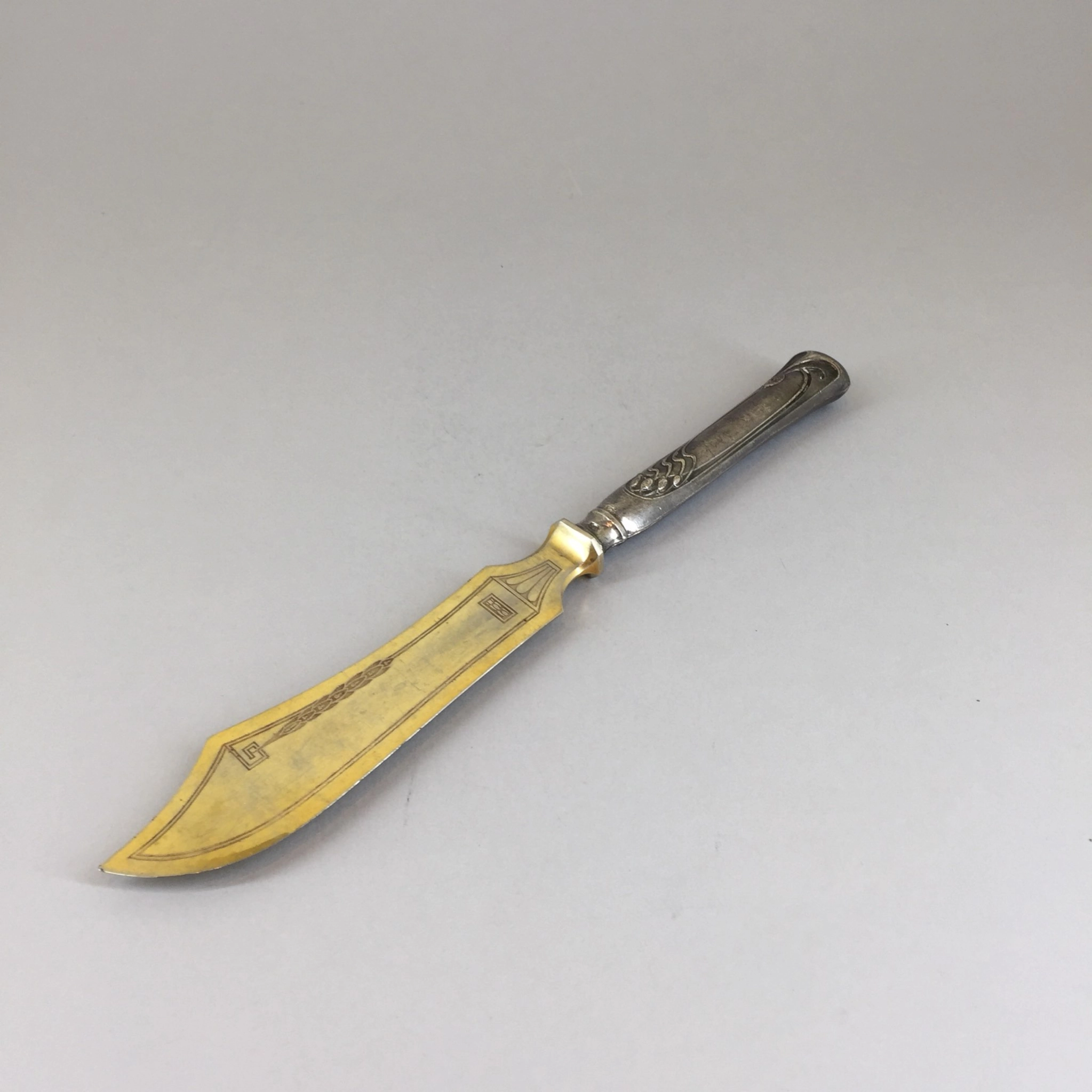 Art Nouveau Letter opener with silver handle 