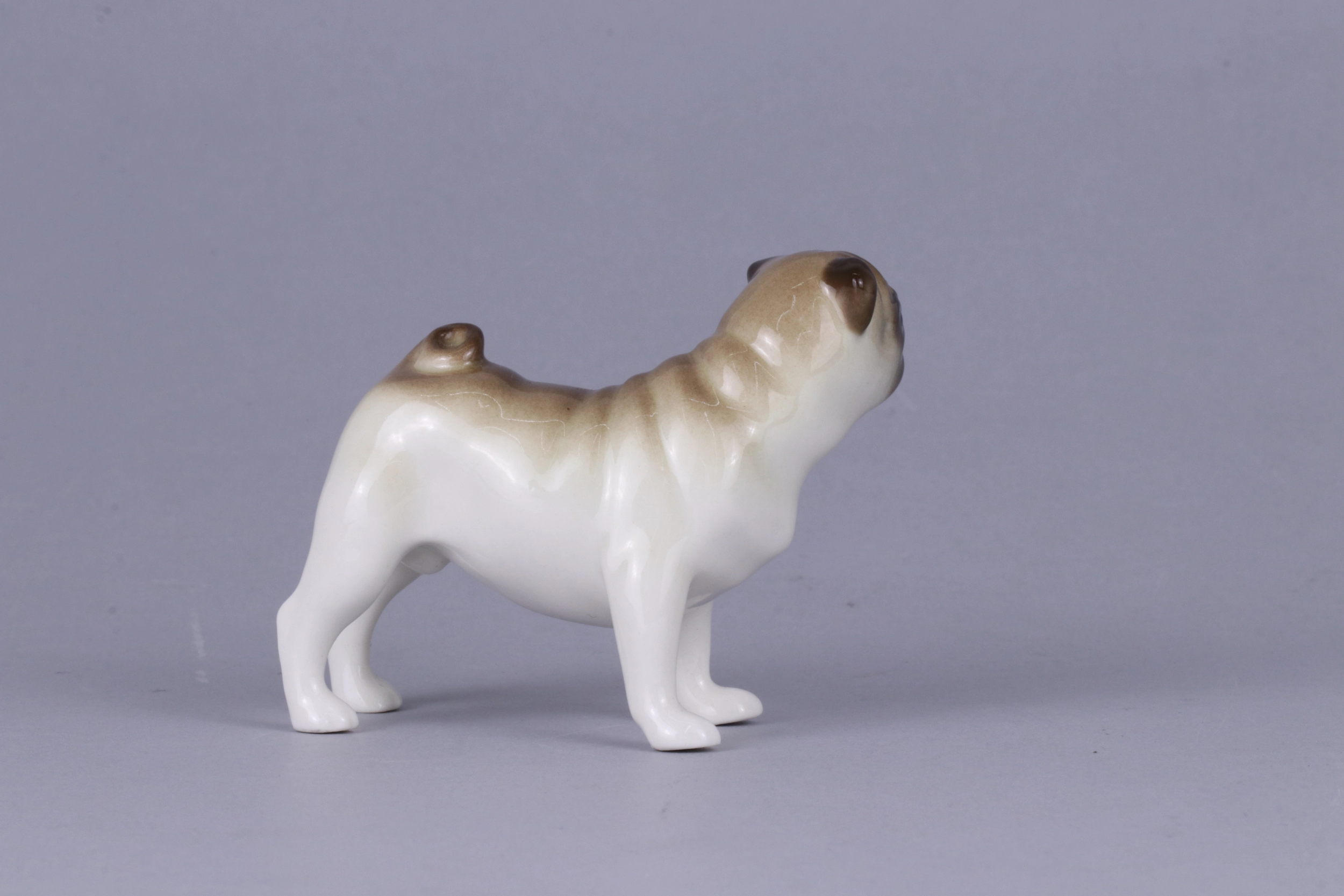 Porcelain figurine Pug ЛФЗ