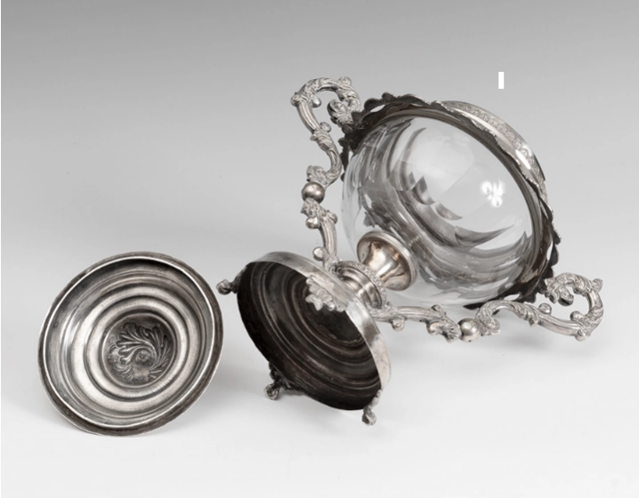 Silver jam vase