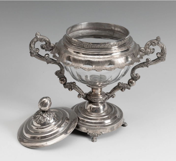 Silver jam vase