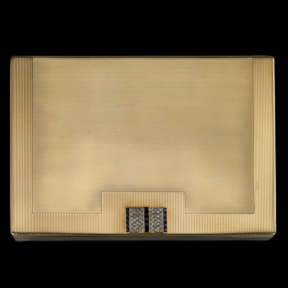 Necessaire de table Cartier Art Deco en or 9K