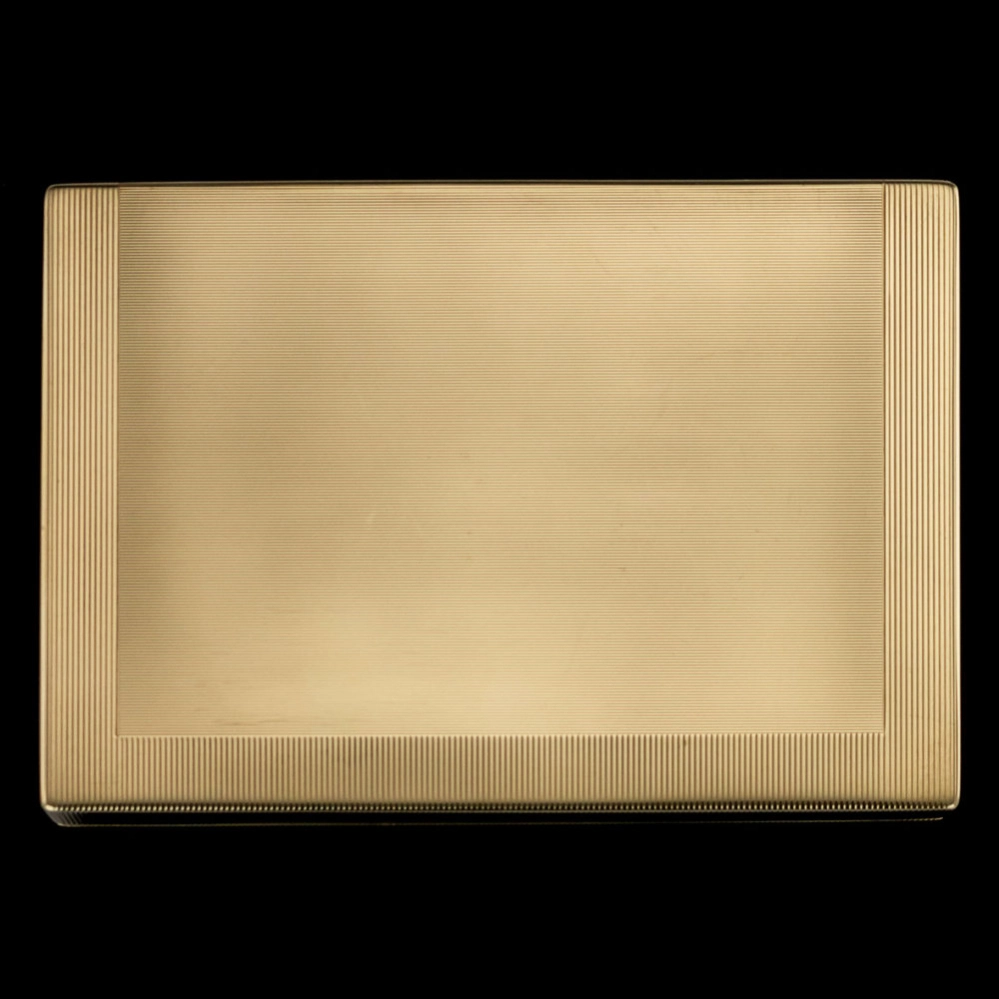Necessaire de table Cartier Art Deco en or 9K