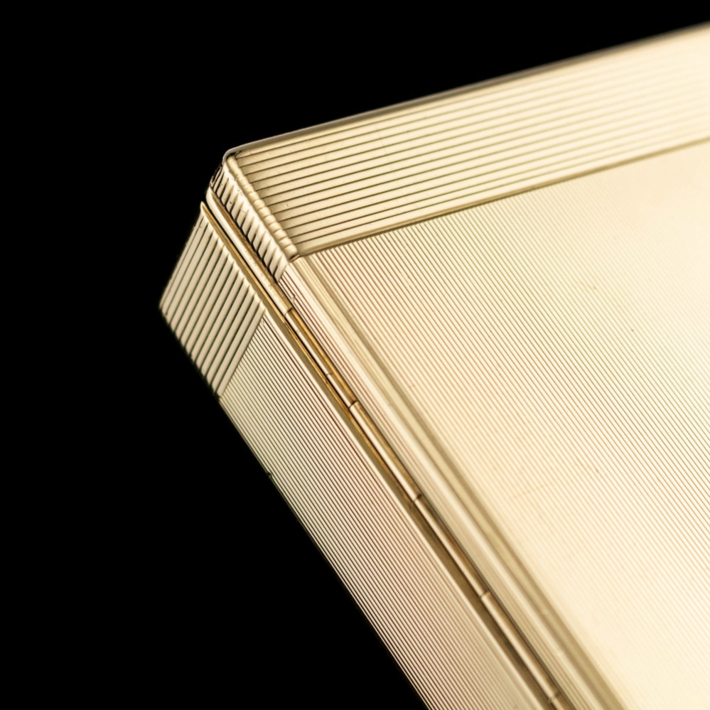Necessaire de table Cartier Art Deco en or 9K