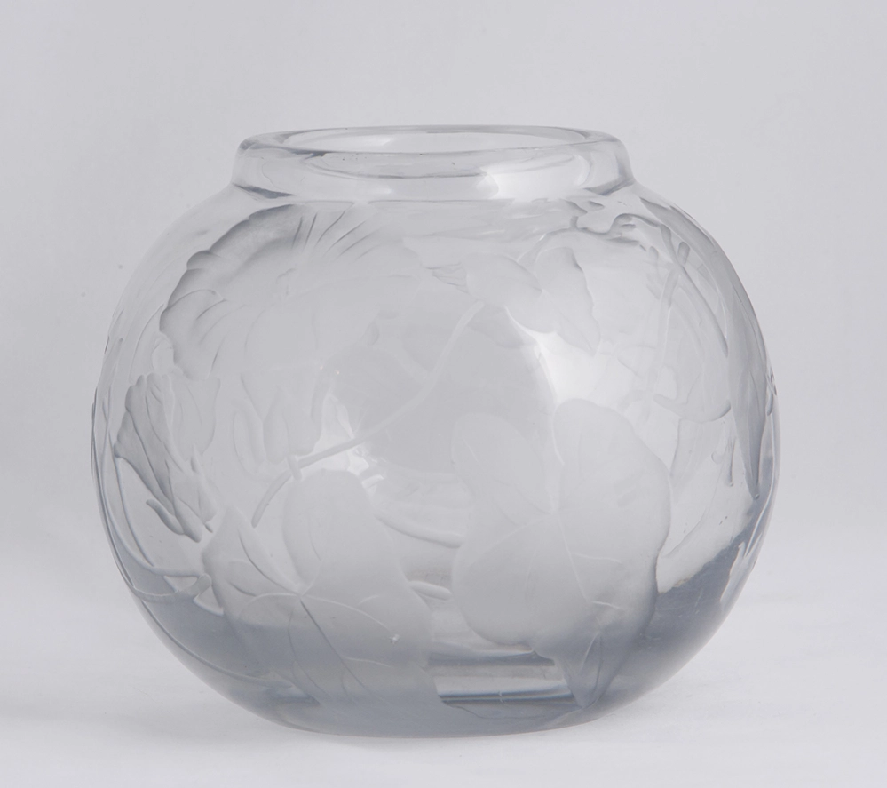 Vase en liseron des champs, Verrerie impériale, 1914 