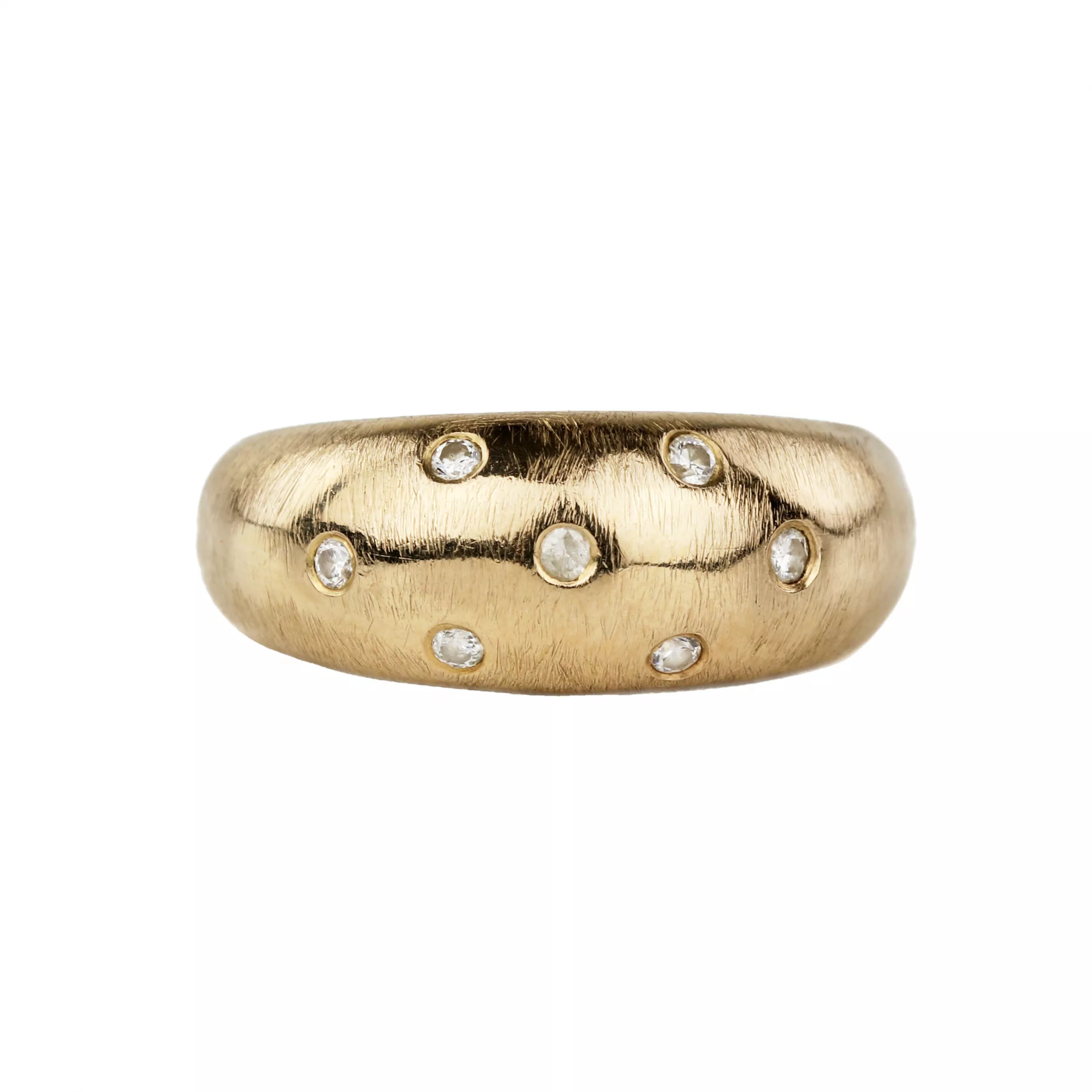 Bague en or avec diamants. 