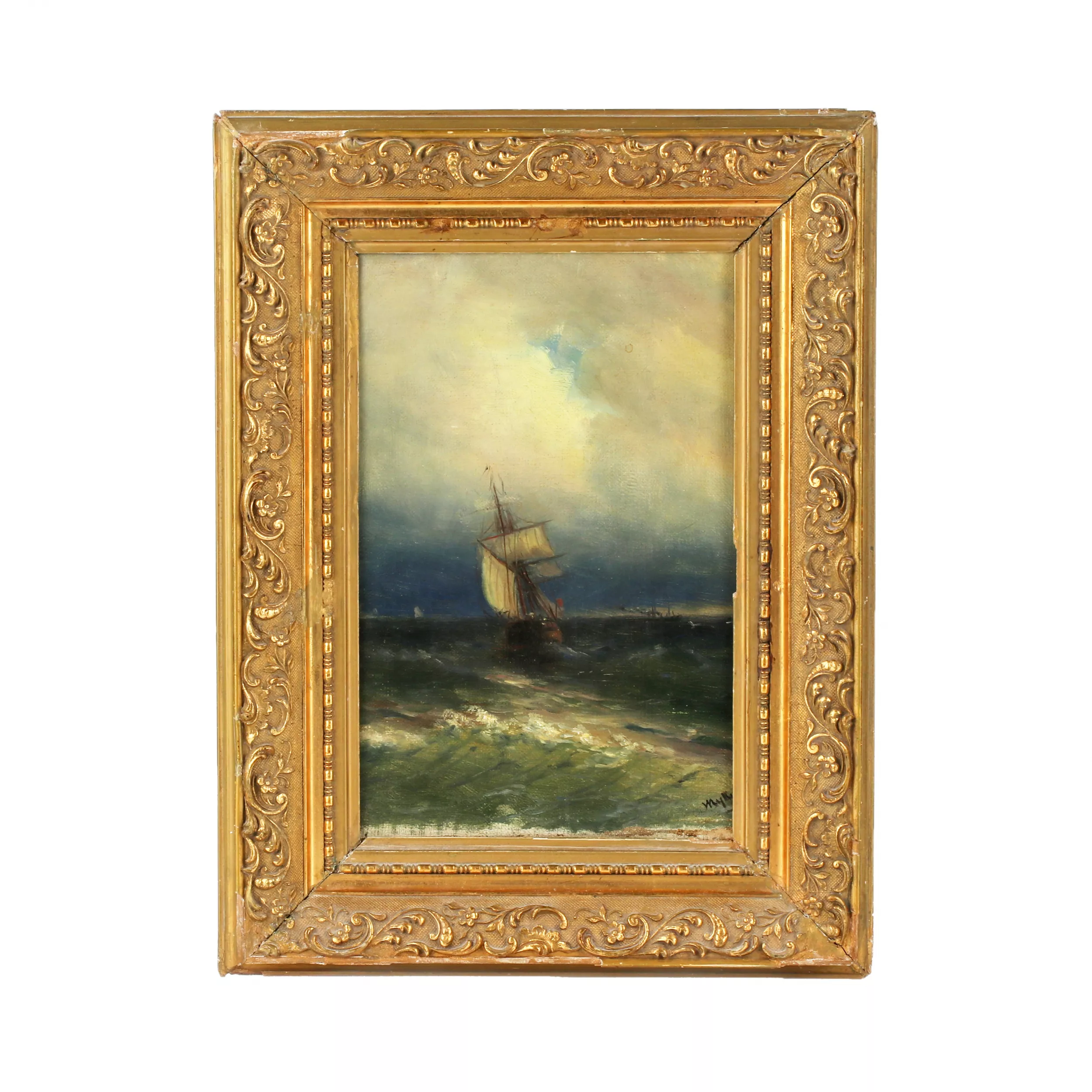 Paysage marin d`Ivan Joukov. Debut du 20ème siècle. 
