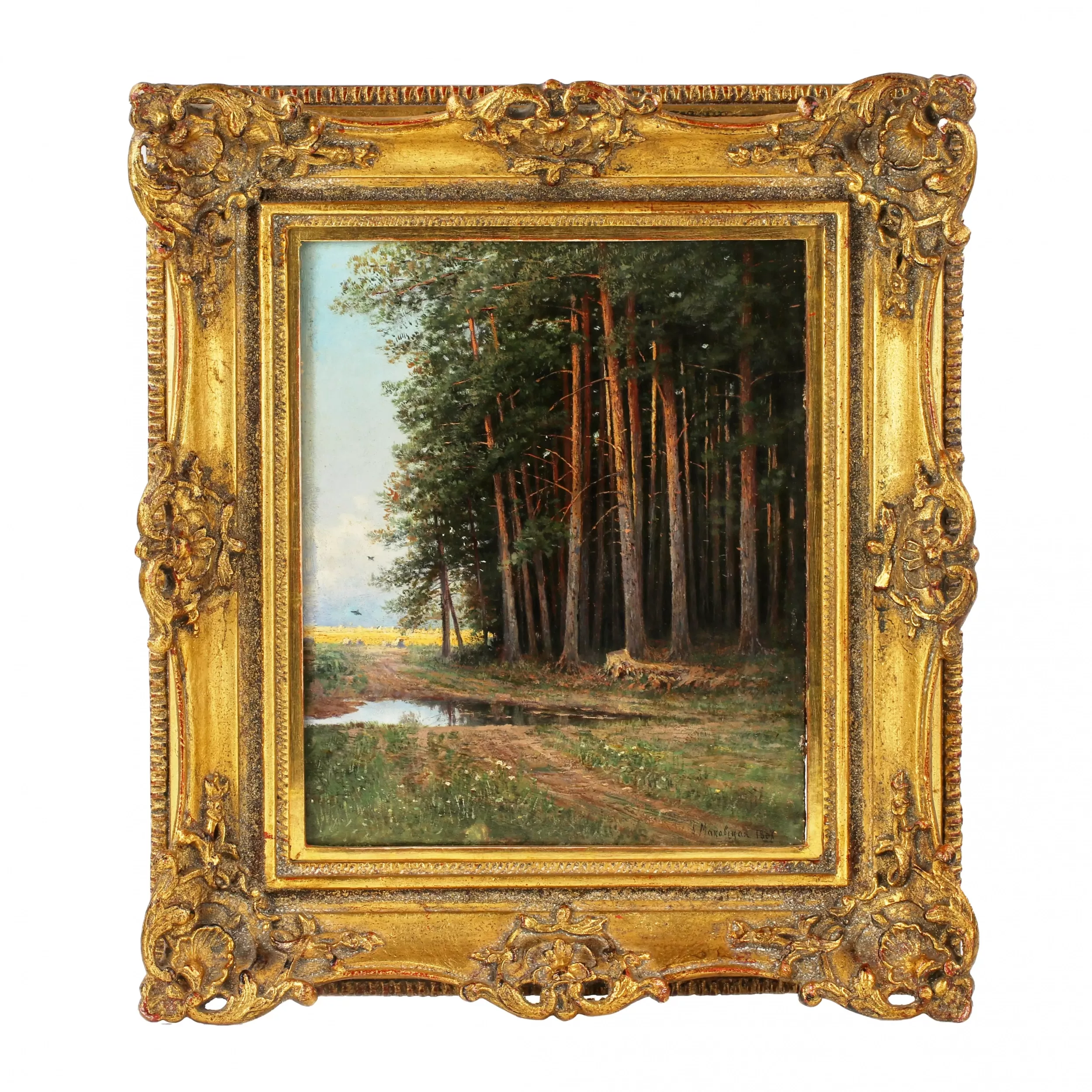 Alexandra Egorovna MAKOVSKY. Bord de la forêt (1887) 
