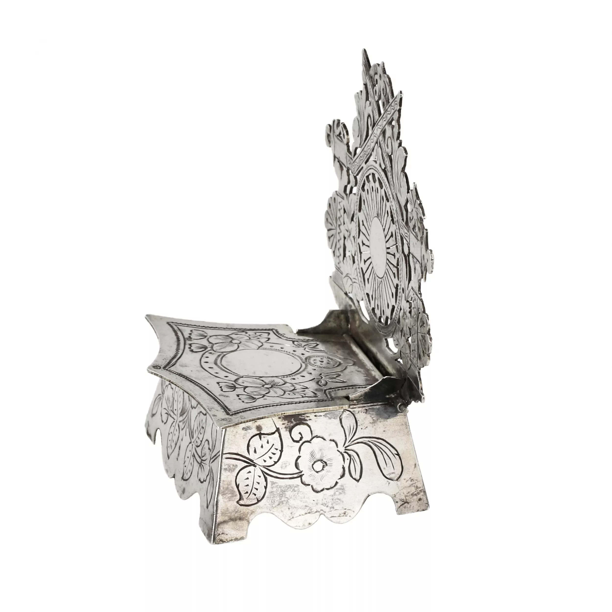 Silver salon-chair Ivan Zinoviev Manilov. Kostroma, 1882-1892. 