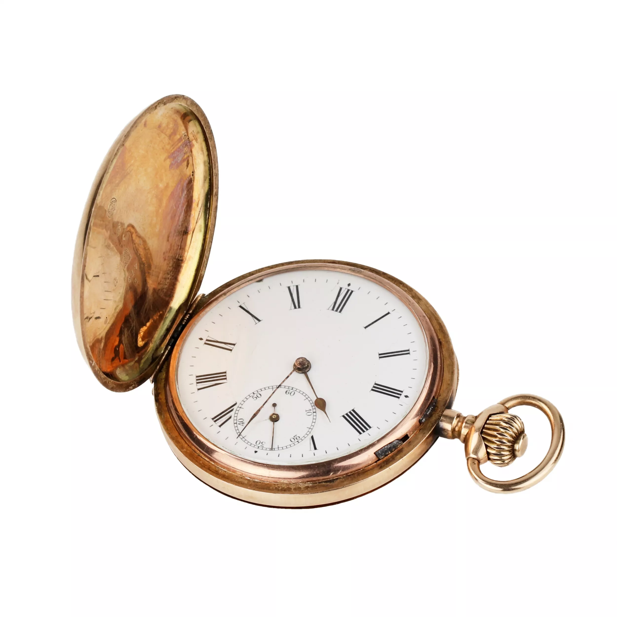 Montre de poche en or Moulinet. 