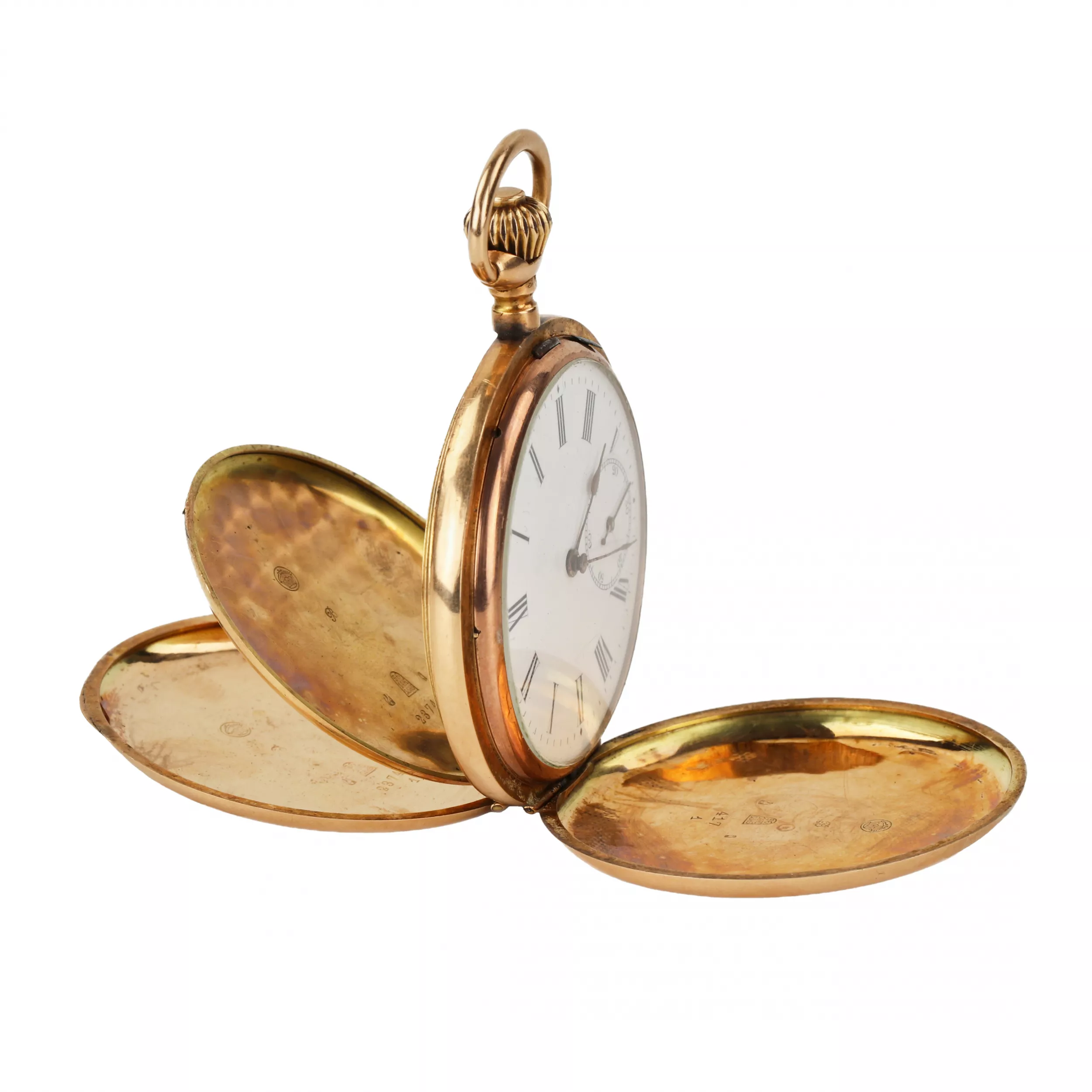 Montre de poche en or Moulinet. 