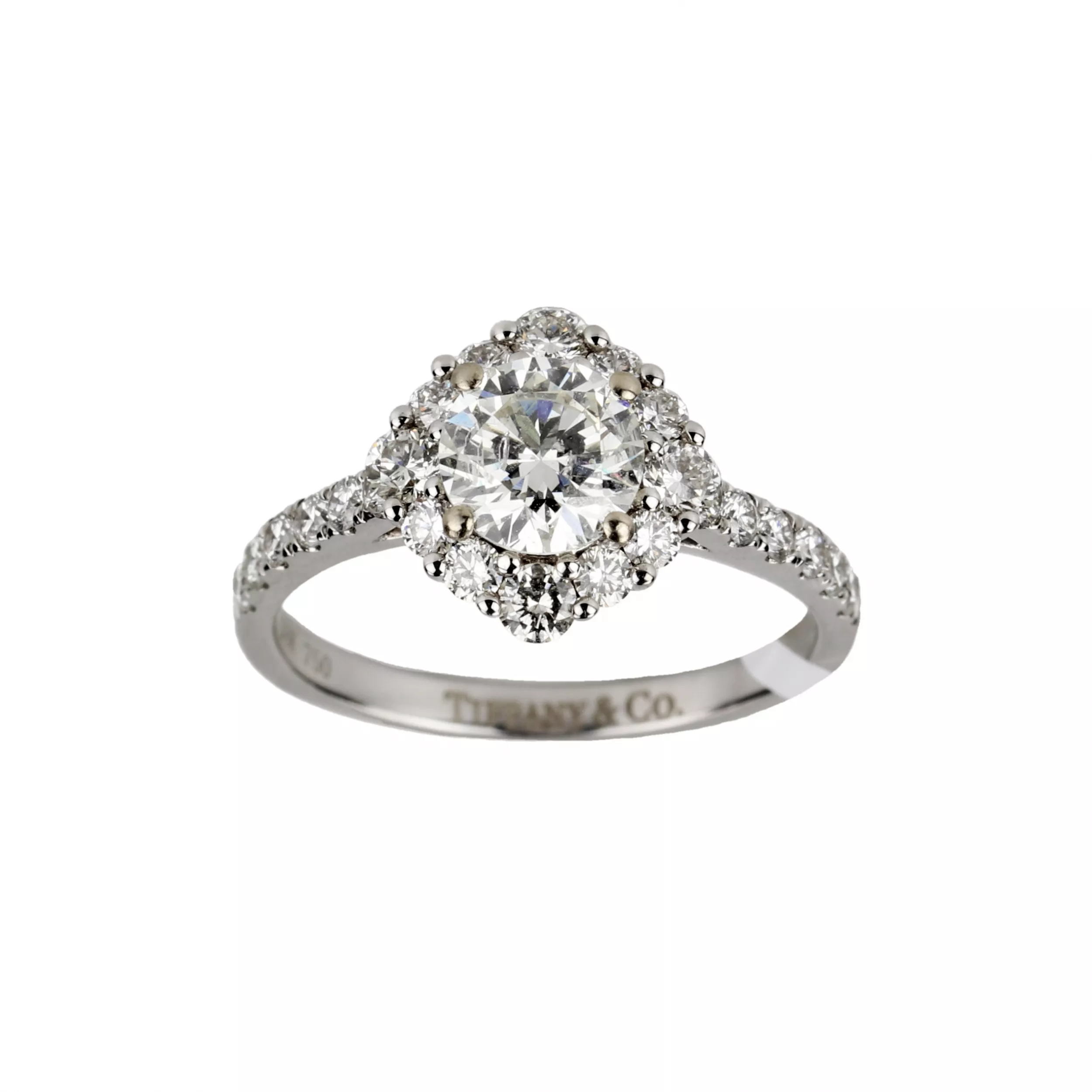 BAGUE EN OR BLANC 18 CARATS SERTIE DE DIAMANTS