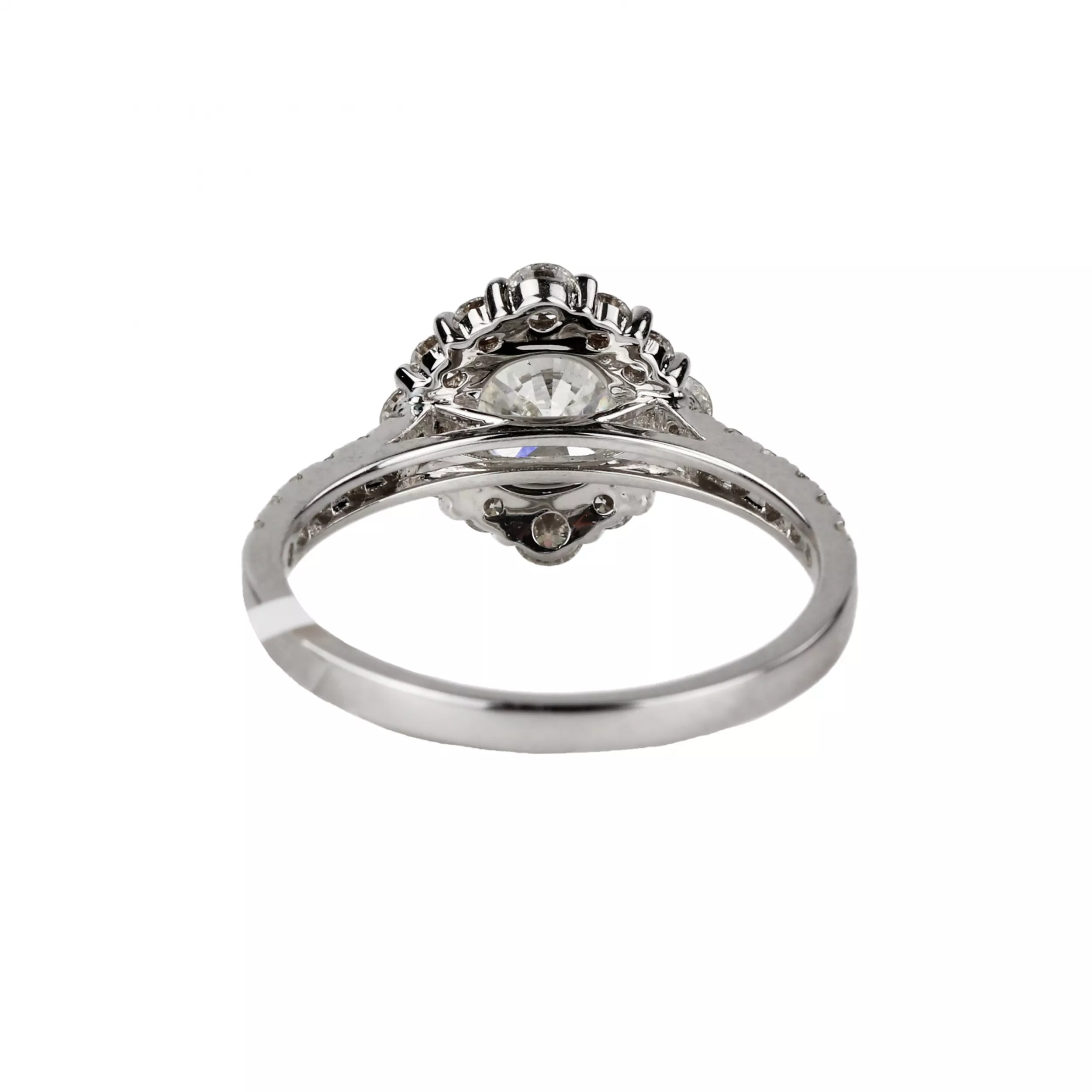 BAGUE EN OR BLANC 18 CARATS SERTIE DE DIAMANTS