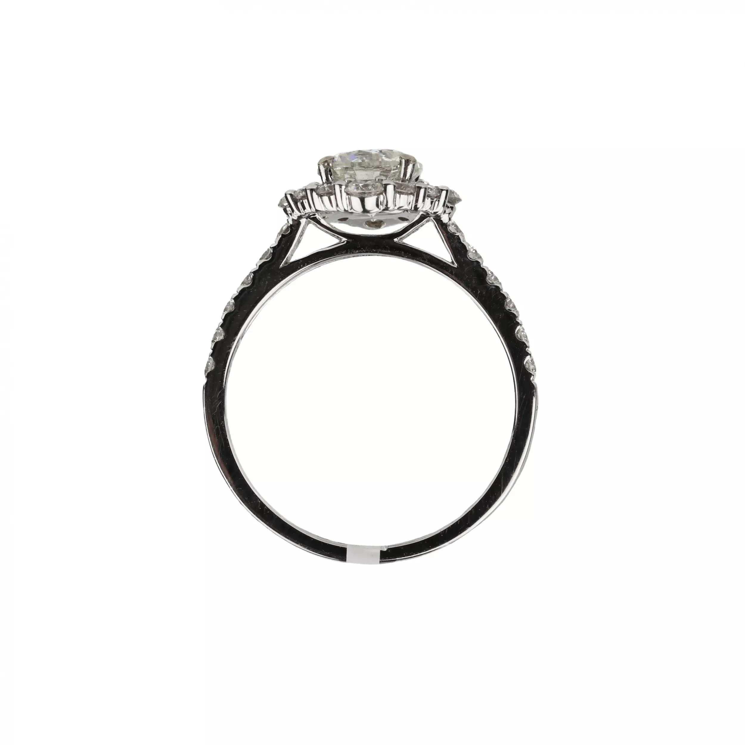 BAGUE EN OR BLANC 18 CARATS SERTIE DE DIAMANTS