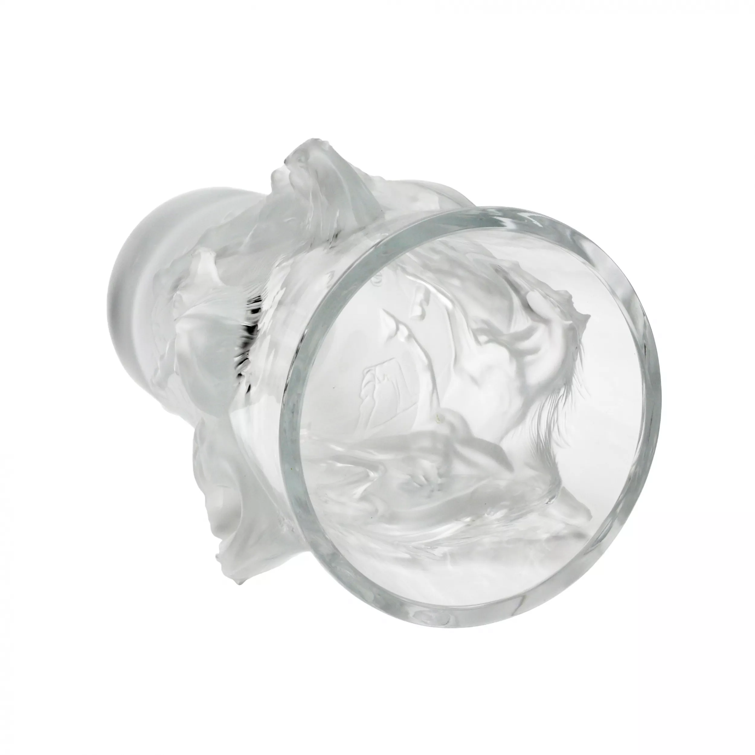 Vase en cristal Lalique Equus en edition limitee. 