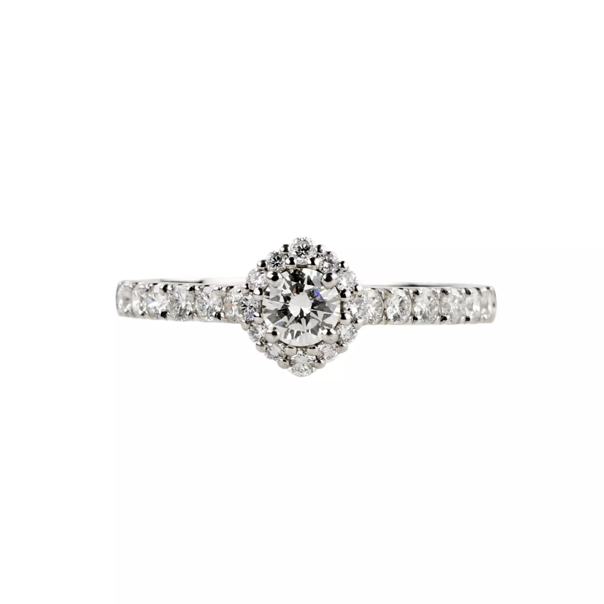 Gold 18K diamond ring. 
