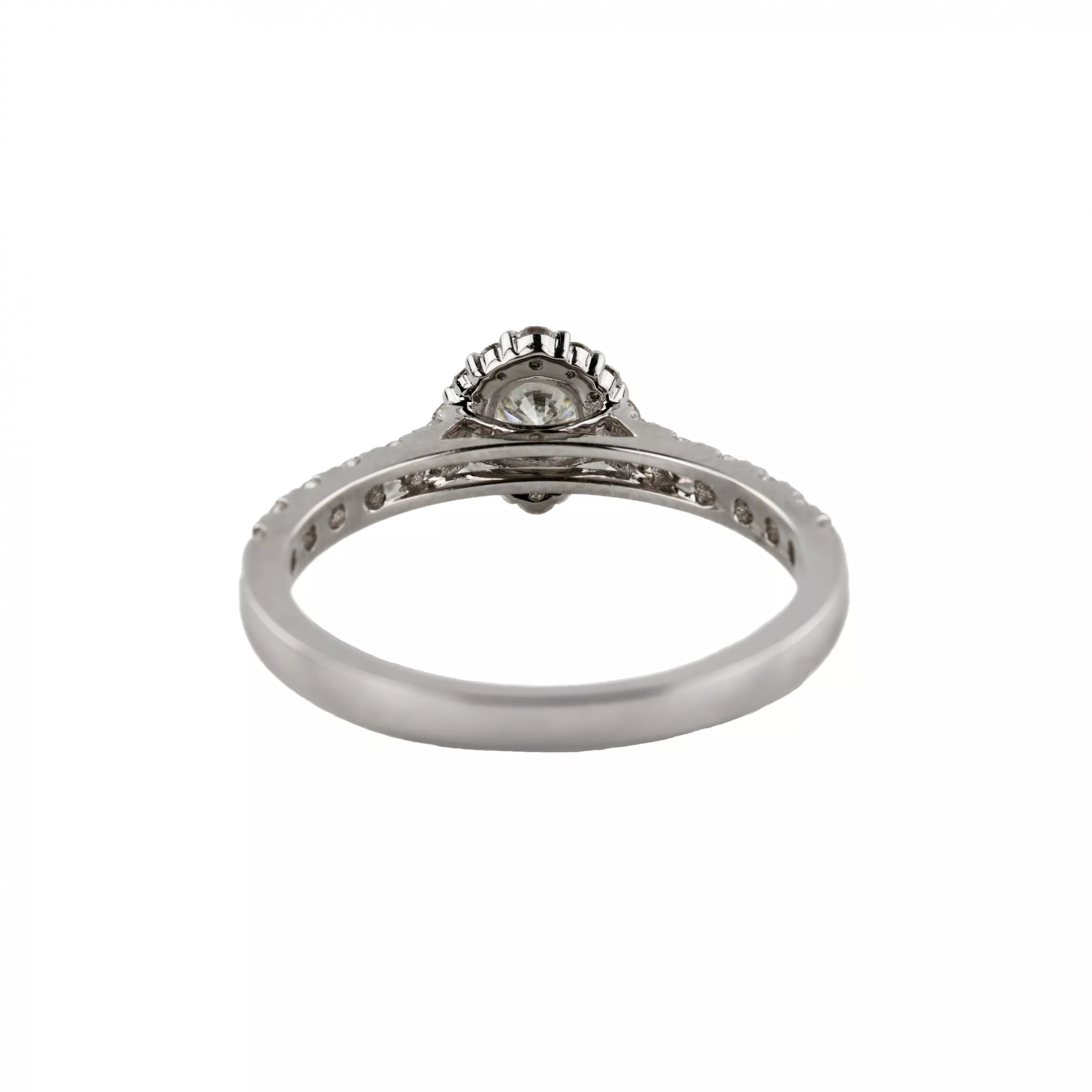 Gold 18K diamond ring. 