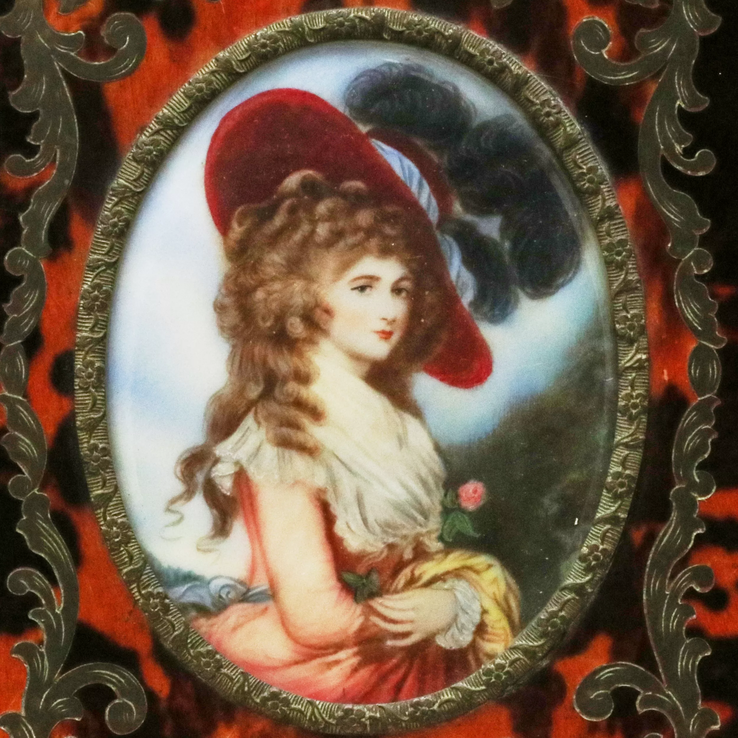 Portrait miniature Duchesse de Devonshire 