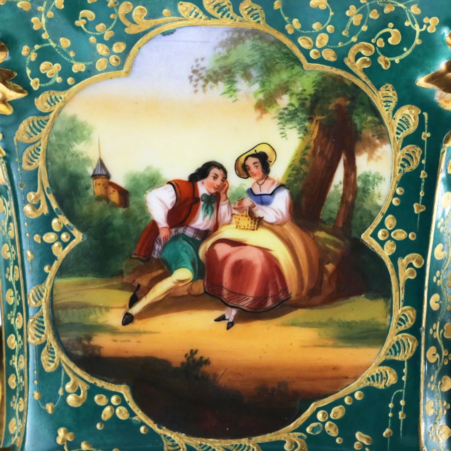 Paire de Vases Epoque Galant. 