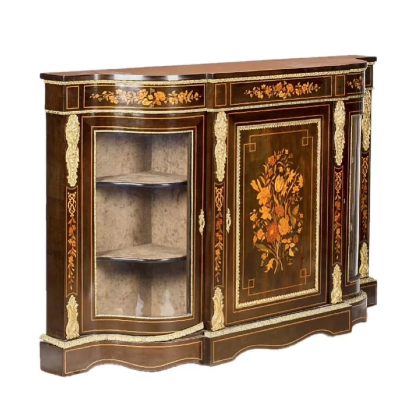 Commode à trois portes de style Napoleon III. 