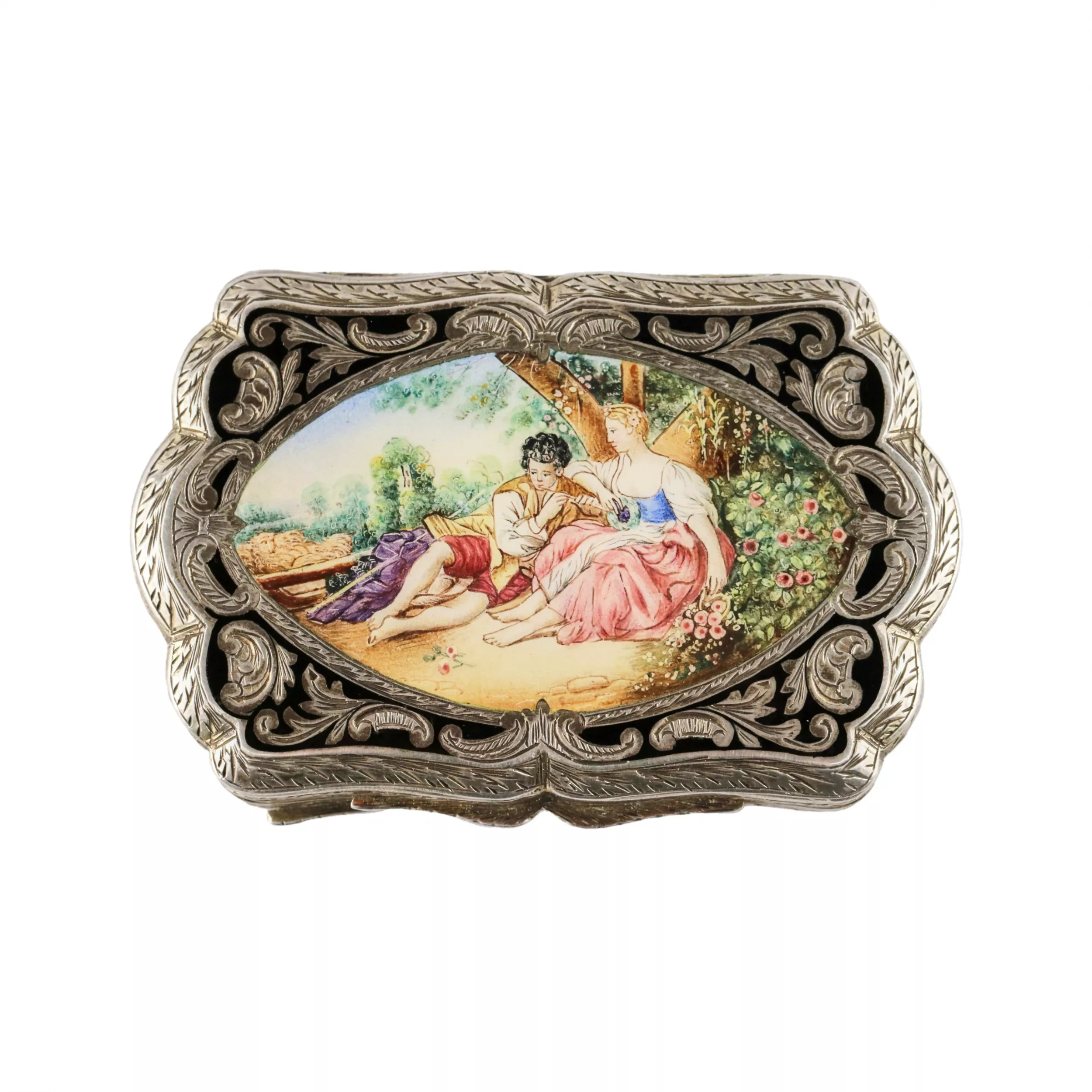 Silver snuffbox. 