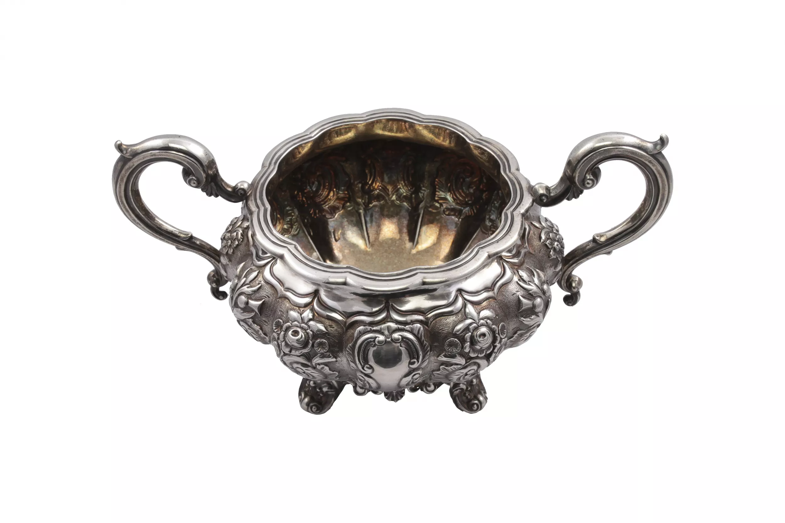 Серебряный сервиз из 6 предметов. Лондон , W.H. и John S. 1837-1851 гг.
