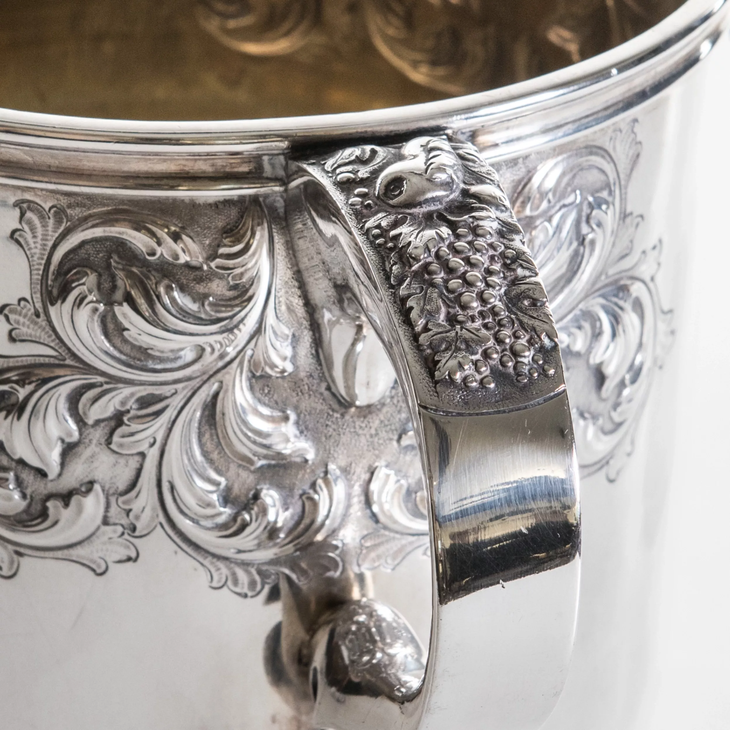 Seau à champagne en argent. Carrington & Co - John Bodman Carrington, Londres 1897 