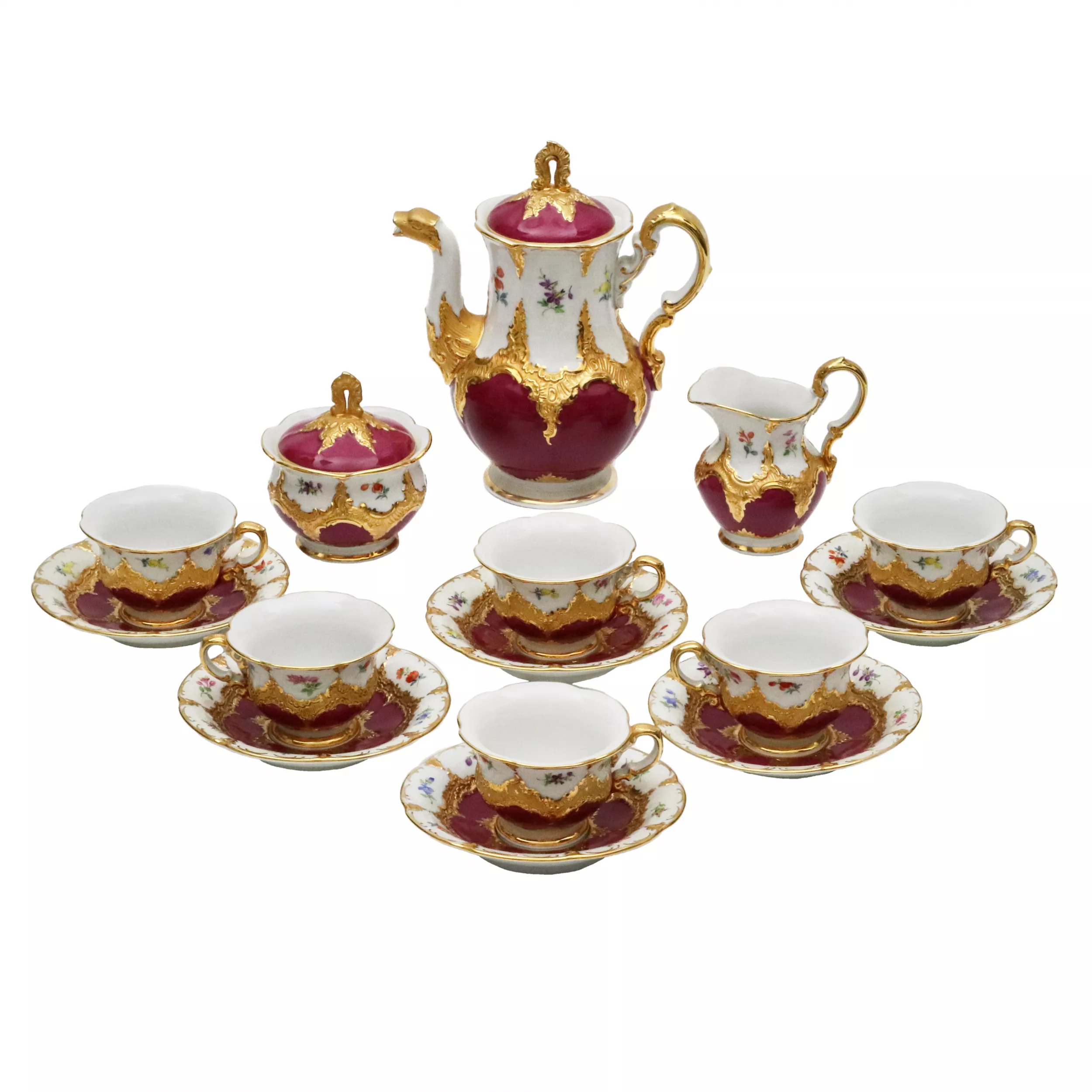 Meissen. Кофейный сервиз мокка B-Form на 6 персон.