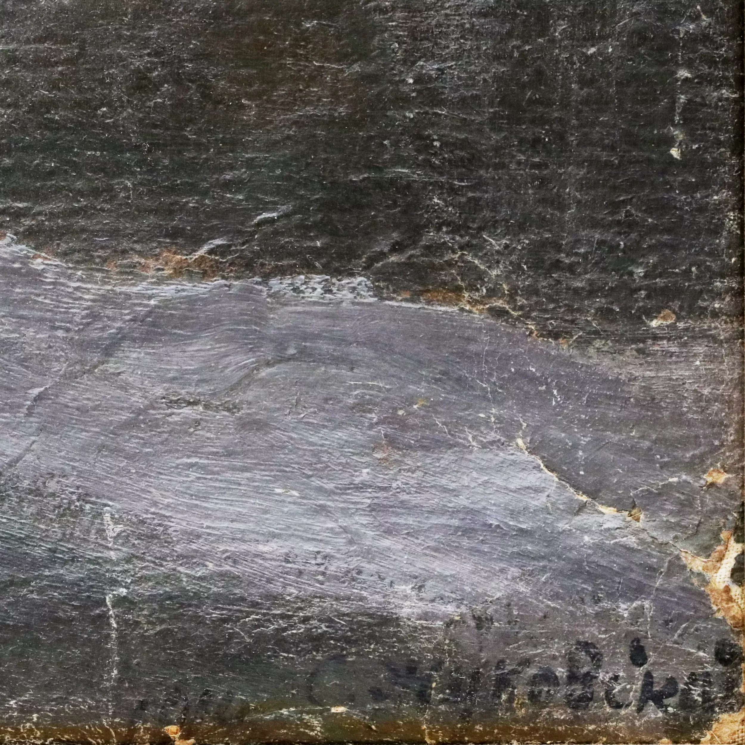 Stanislav Joukovski. Paysage nocturne. Ciel étoilé. 