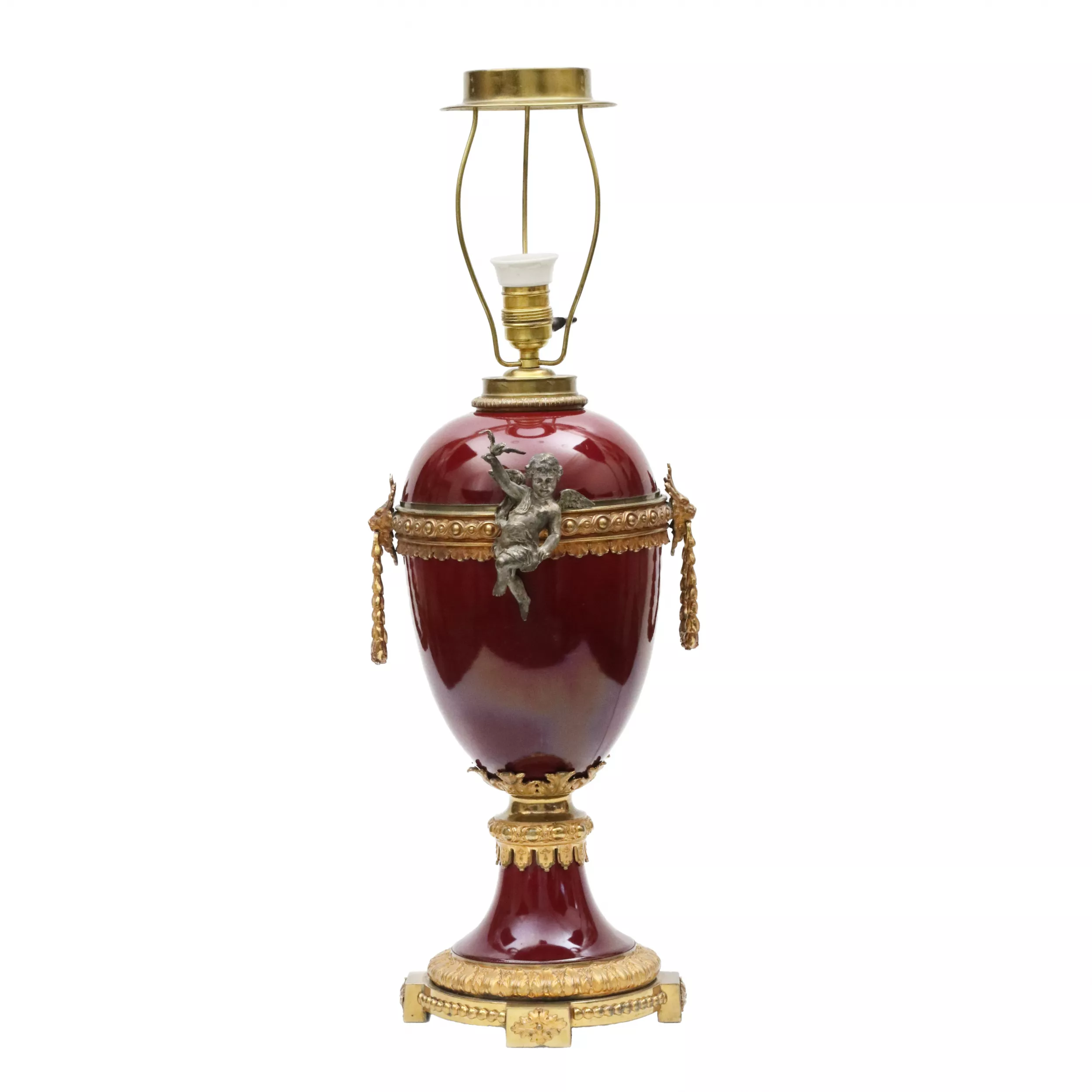 Lampe de table en porcelaine. 