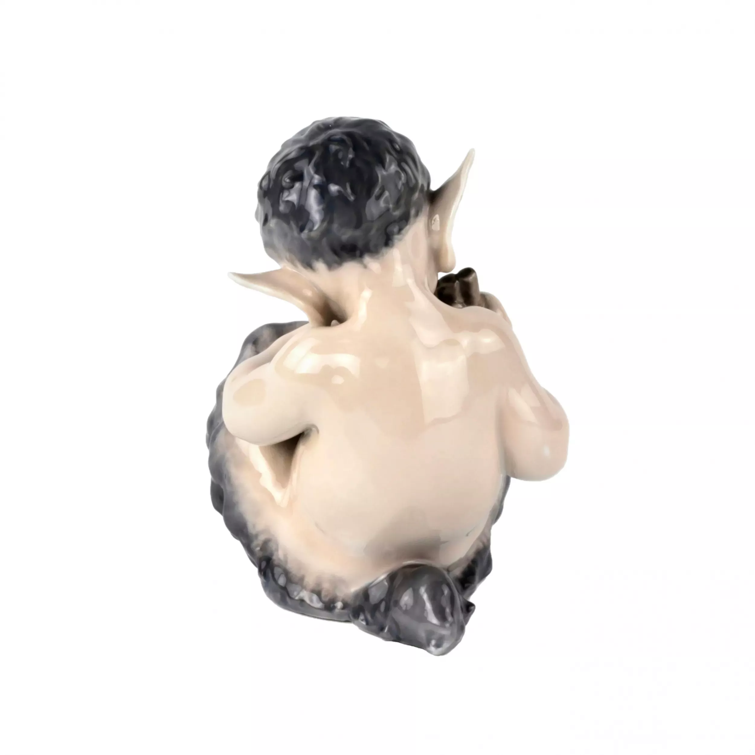 Figurine Faune avec flûte. Royal Copenhague. 