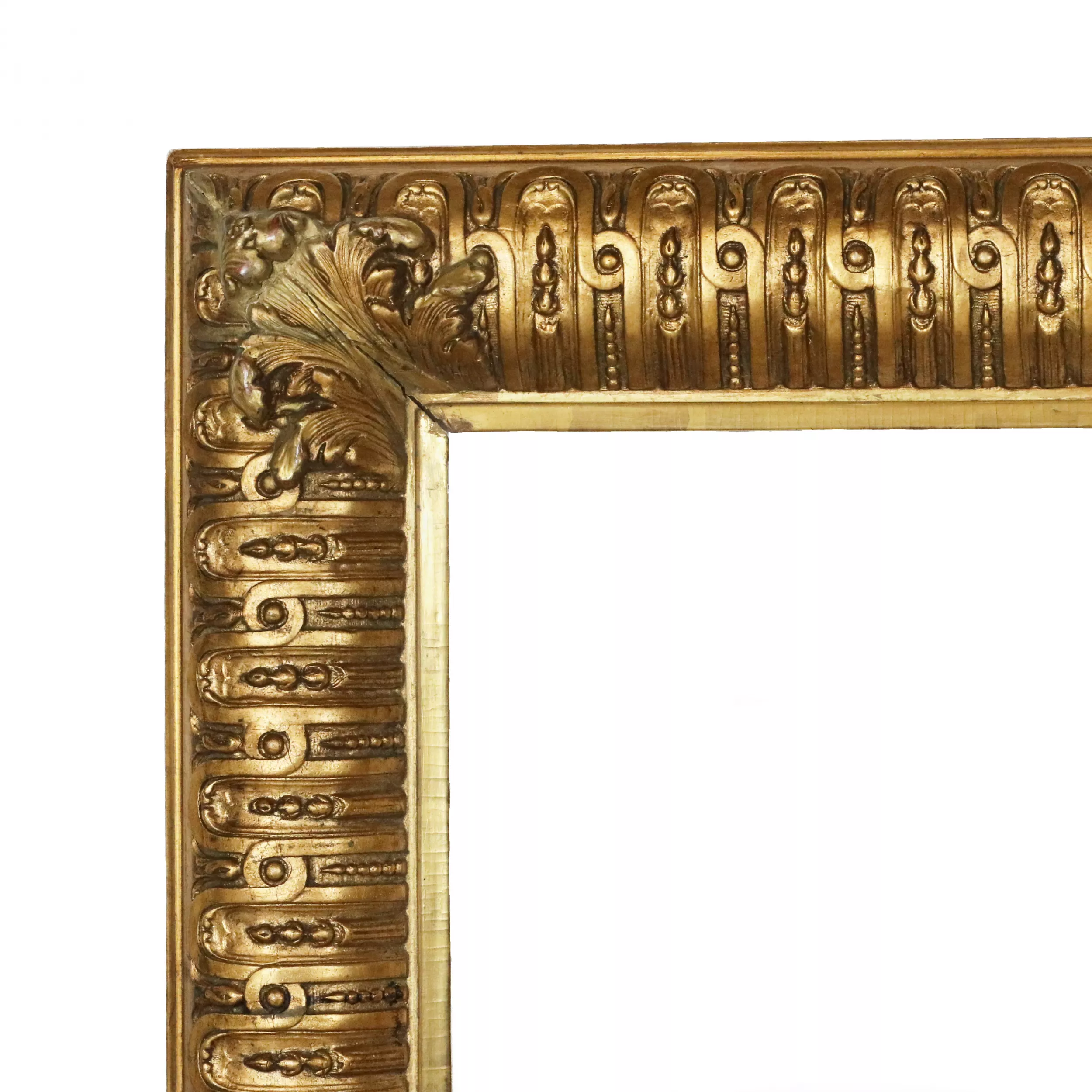 Luxurious, gilded, French Napoleon III era frame. 