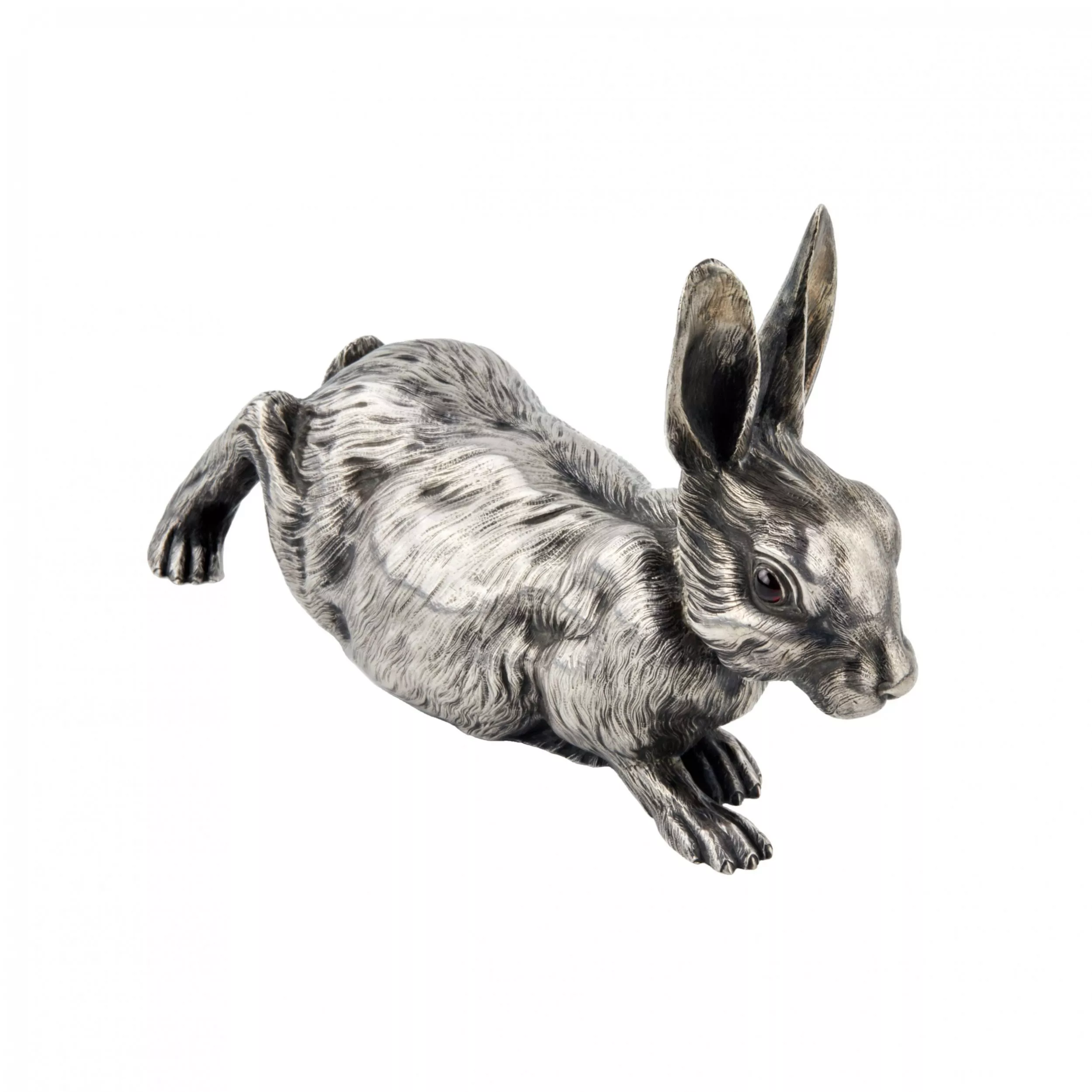 SILVER HARE BELL, VIKTOR AARNE FOR THE HOUSE OF FABERGÉ  RUSSIA, SAINT PETERSBURG, TURN OF THE 19TH–20TH CENTURY