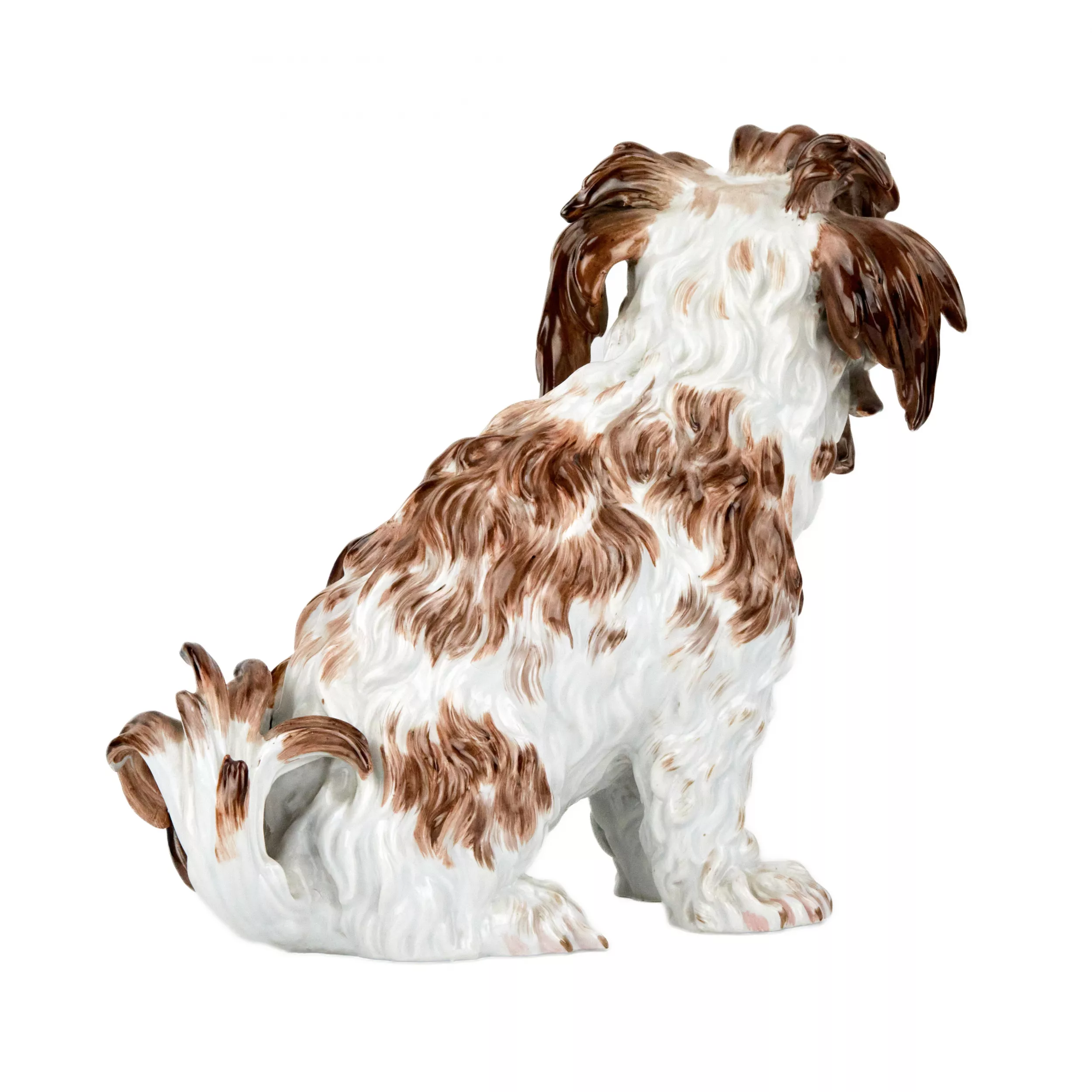 SCULPTURE EN PORCELAINE DE BICHON MEISSEN ALLEMAGNE, MEISSEN, DEUXIÈME MOITIÉ DU XIXe SIÈCLE