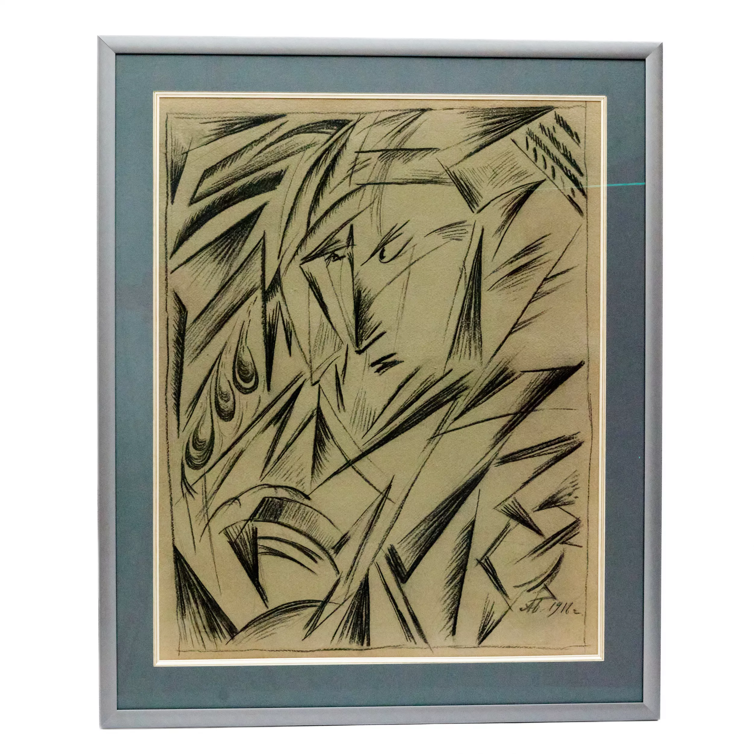 Alexandre Constantinovitch Bogomazov. Chevalet dessin Portrait de femme. 1916 