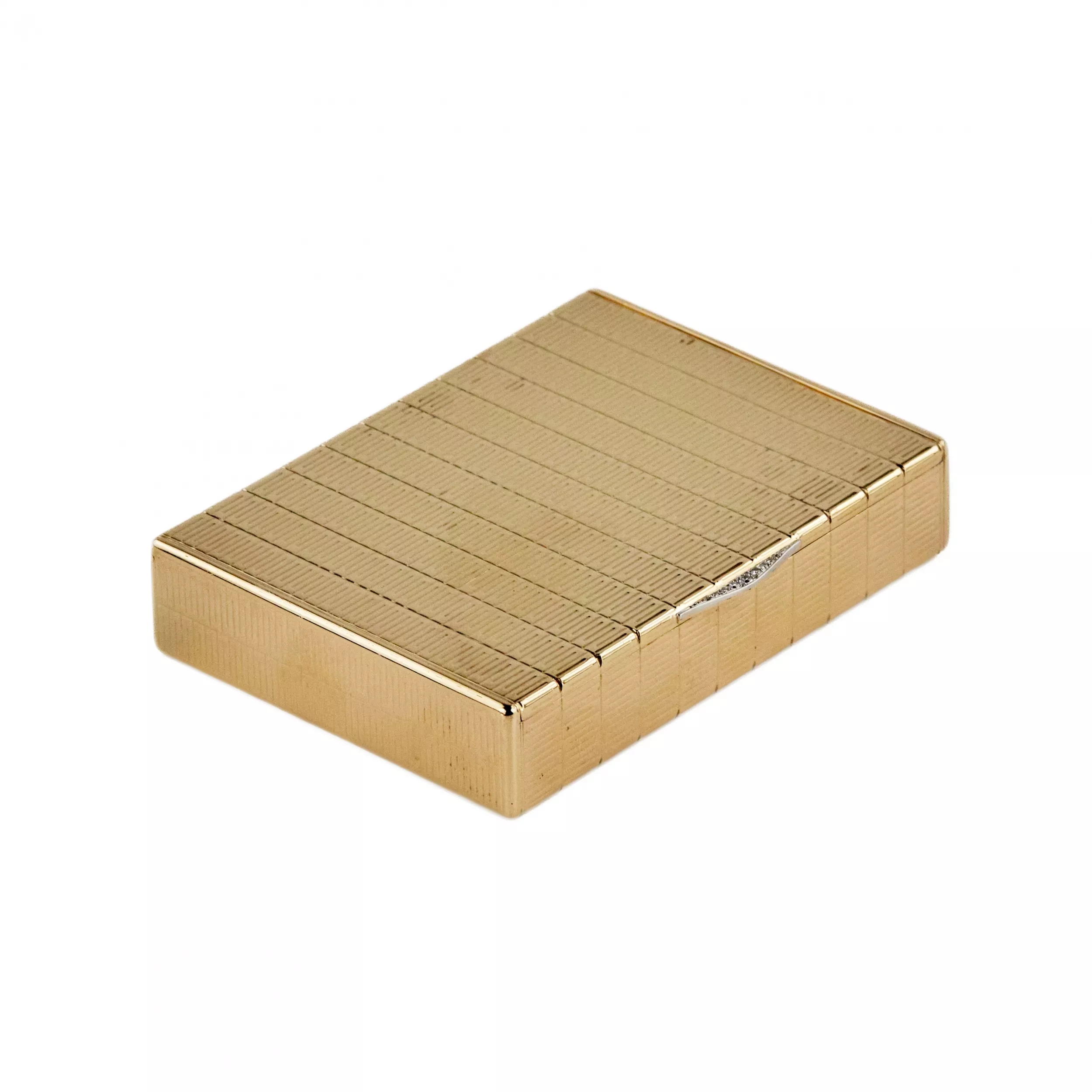 Tabatière anglaise en or. Cartier Londres 