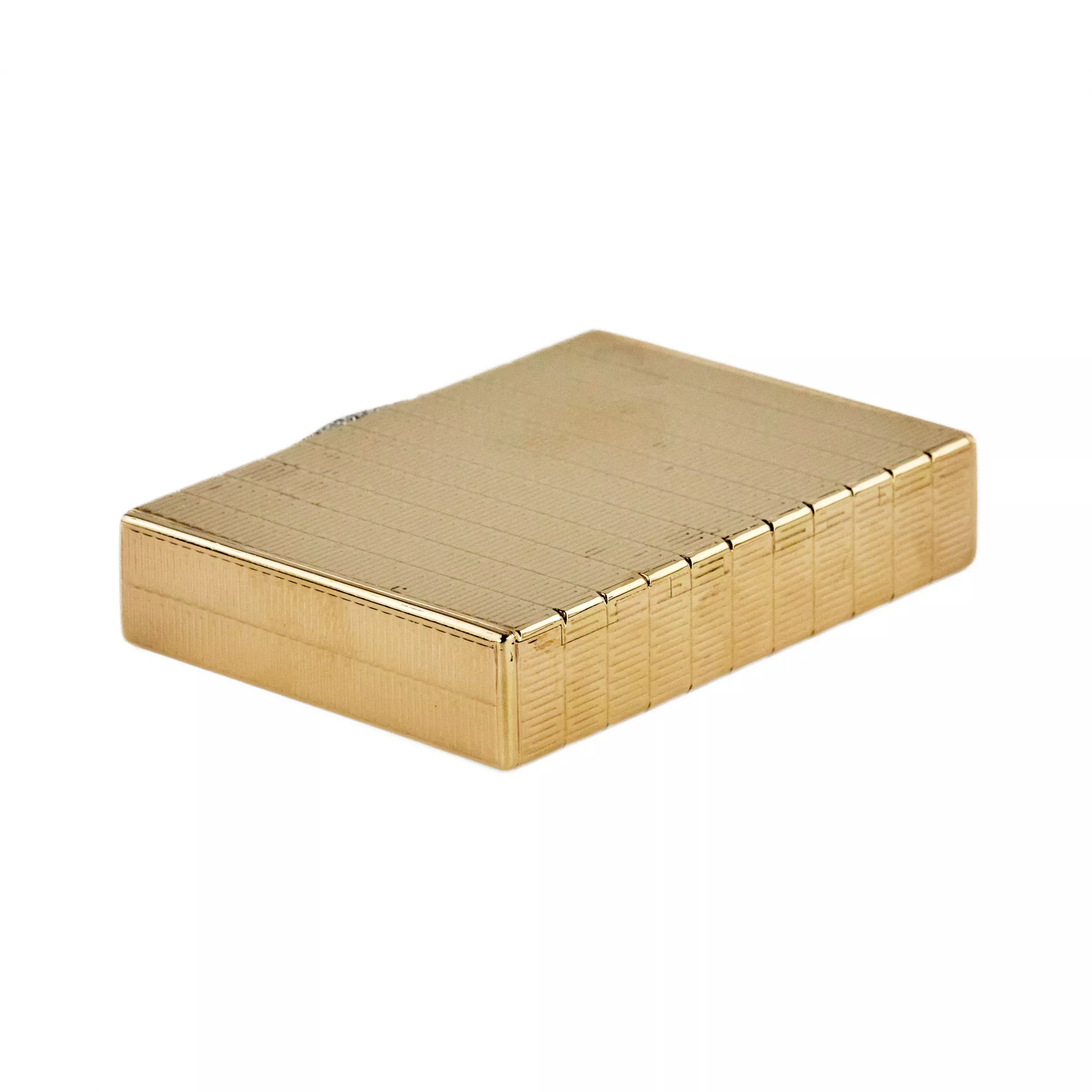 Tabatière anglaise en or. Cartier Londres 