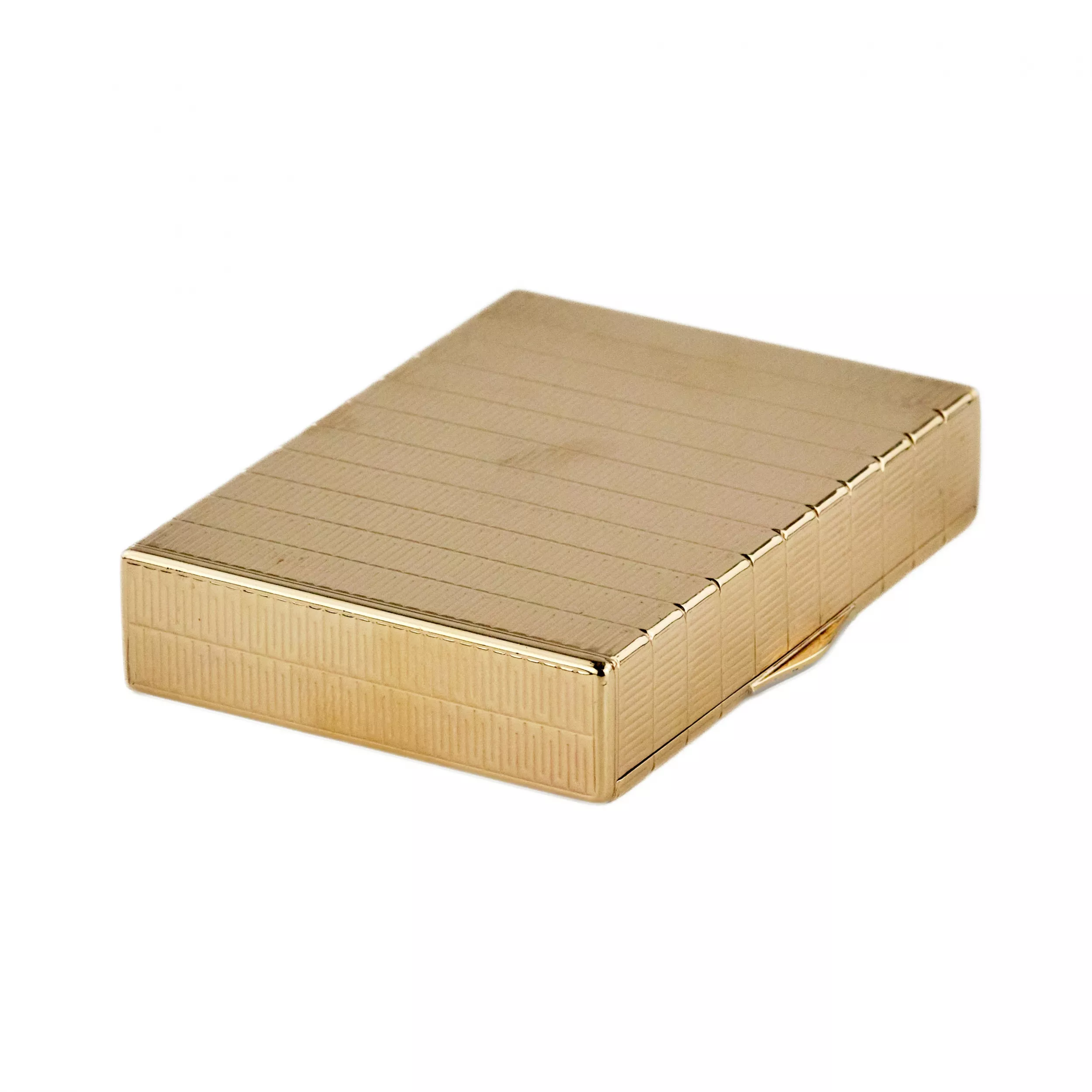 Tabatière anglaise en or. Cartier Londres 