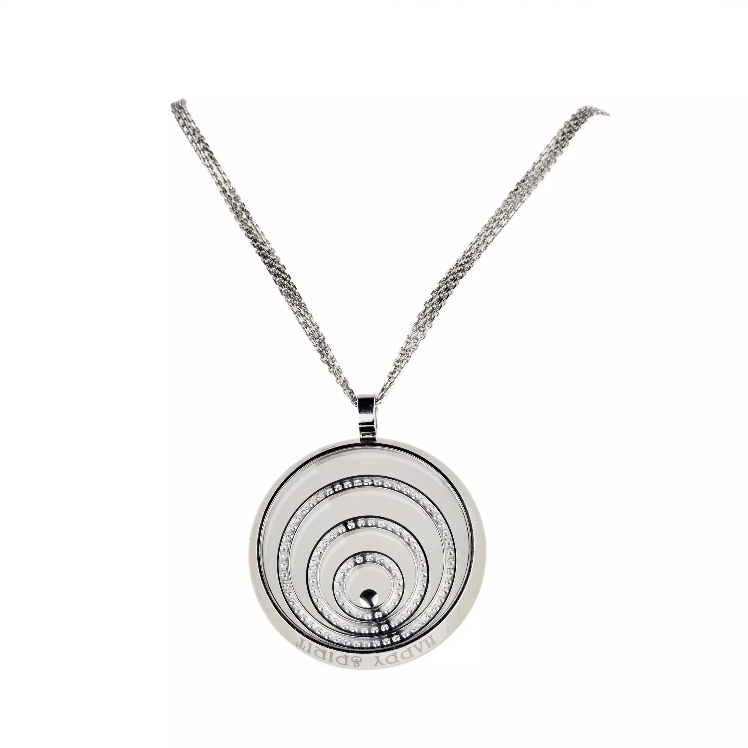 Pendentif Chopard en or blanc et diamants. 