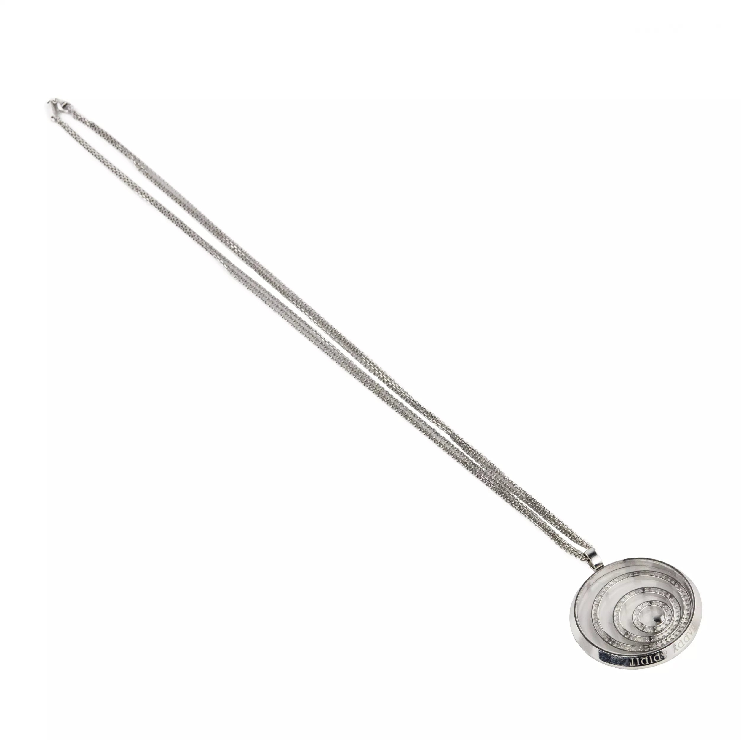 Pendentif Chopard en or blanc et diamants. 