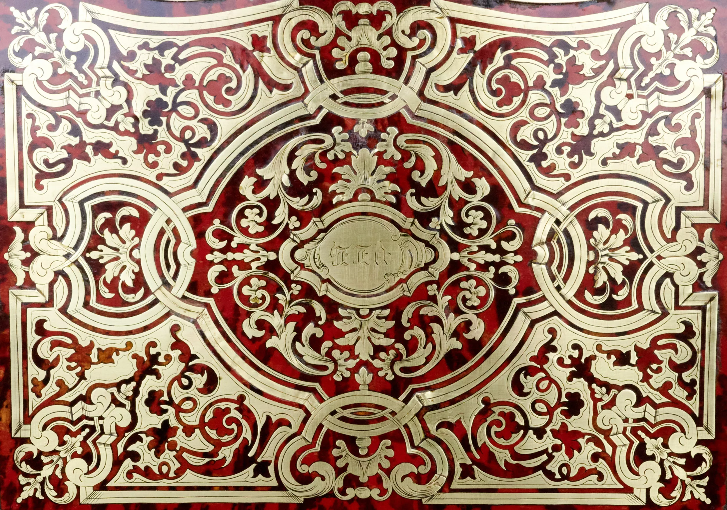Carriage bar in marquetry, Napoleon III style. TH. ANNEE 22 rue Chapon à Paris. 19th century. 