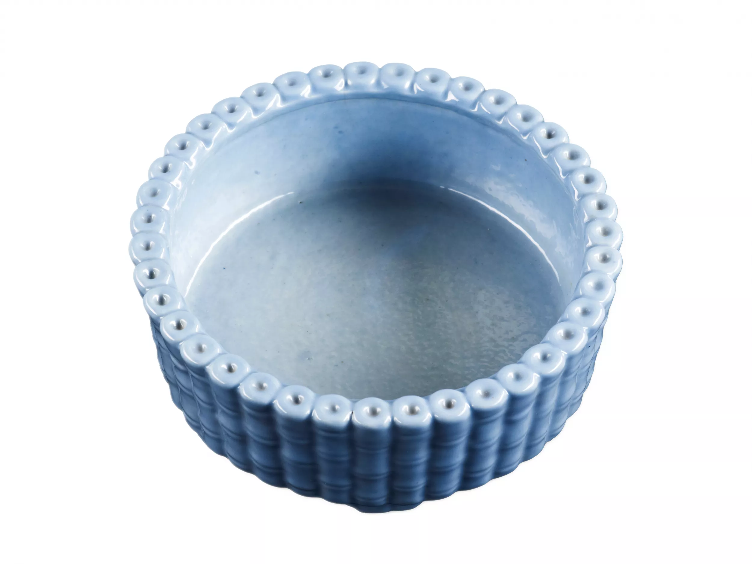 BOL EN PORCELAINE CHINOISE À GLAÇURE BLEU CÉLESTE AVEC MARQUE YONGZHENG. CHINE, FIN DU XIXᵉ – DÉBUT DU XXᵉ SIÈCLE